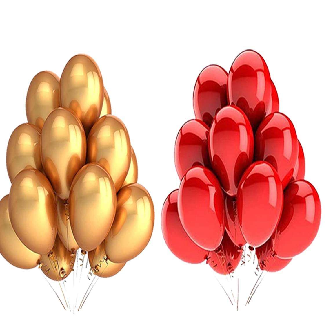 6 Months Birthday Decorations for Boy with HBD Foil Balloon, 20 Metallic Balloons and Curtains (GoldBlue) 3