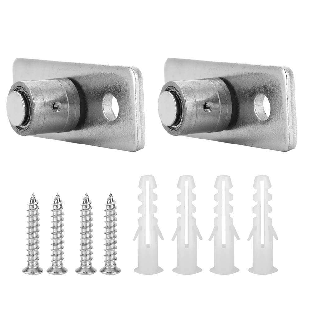 Neufday Barn Door Floor Guide, Roller Guide, Hardware Fittings Corrosion Resistance 2Pcs No Noise Stainless Steel for Sliding Doors Wooden Doors 5