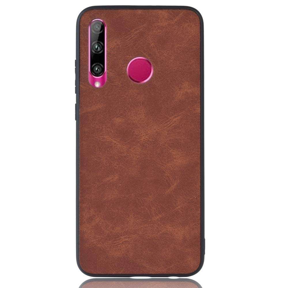 DINGXUEMEI XUEMEI CASE Hard Cell Phone Cases & Covers Shockproof Sheep Skin PC + PU + TPU Case for Huawei Honor 10i/Honor 20i(Black) (Color : Brown) 2