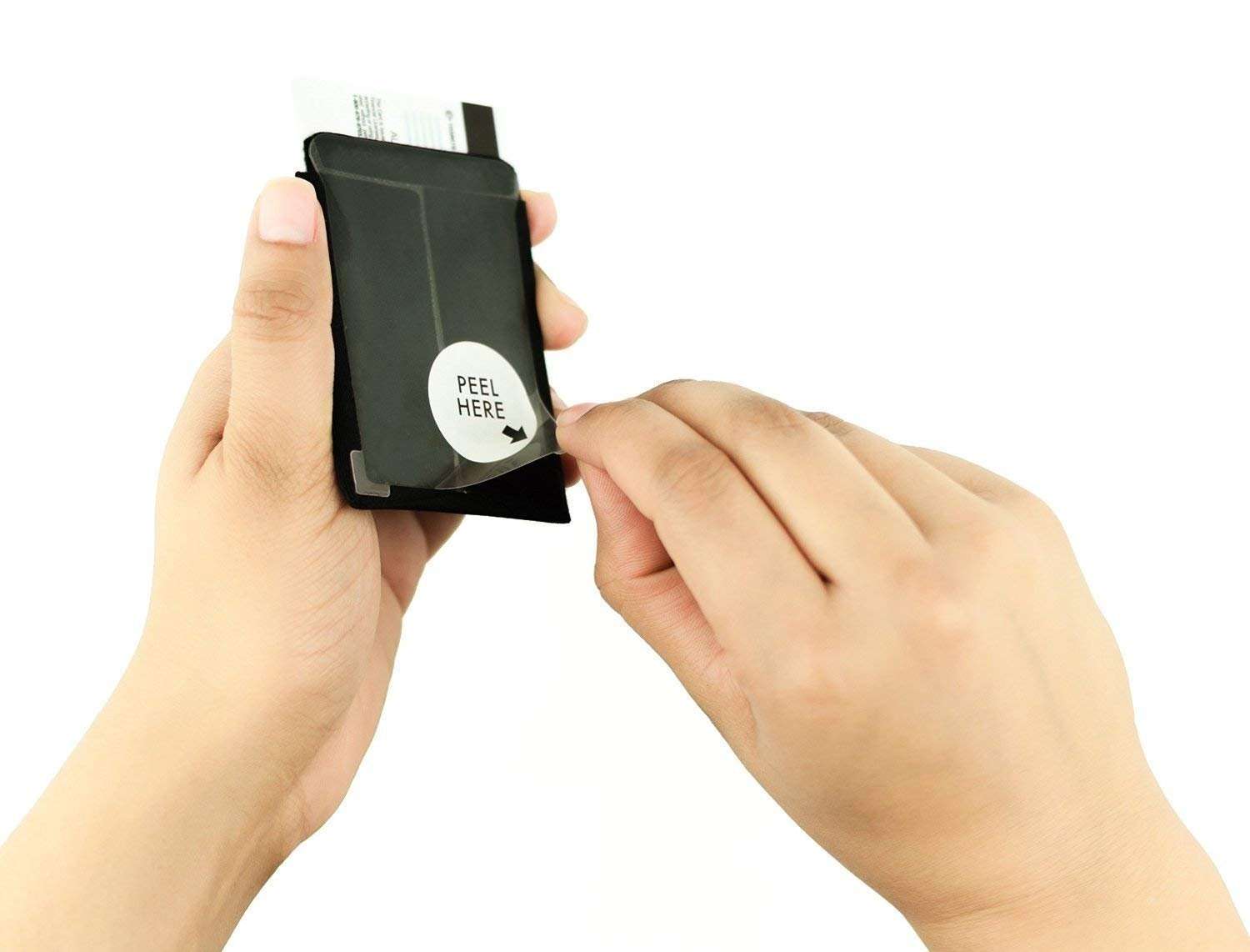 CardNinja Ultra-Slim Self Adhesive Credit Card Wallet for Smartphones, Black 4