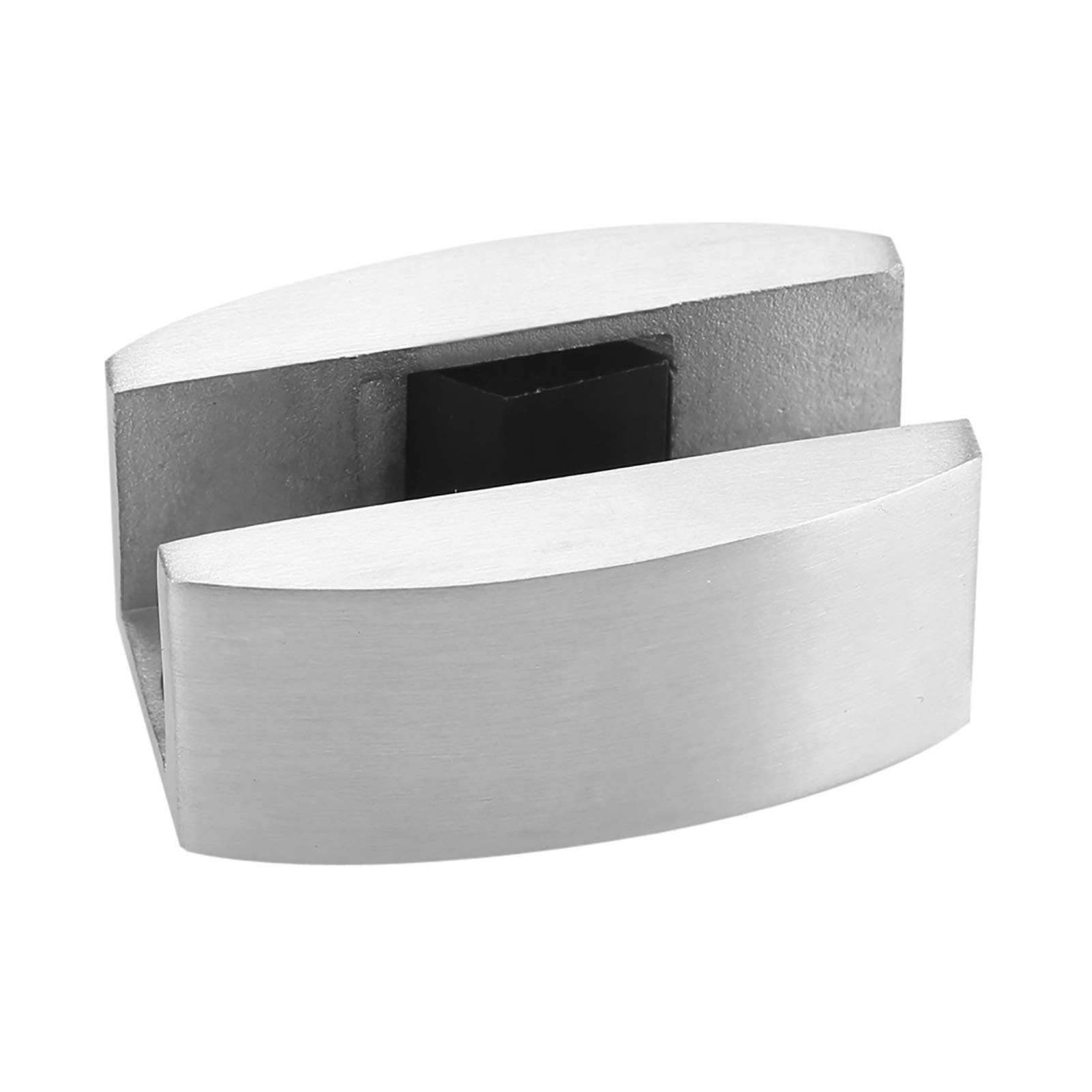 304 Stainless Steel Floor Bottom Guide for Frameless Sliding Glass Doors Stable Smooth Movement Brushed Surface Treatment Shower Room Glass Partition Silver 3