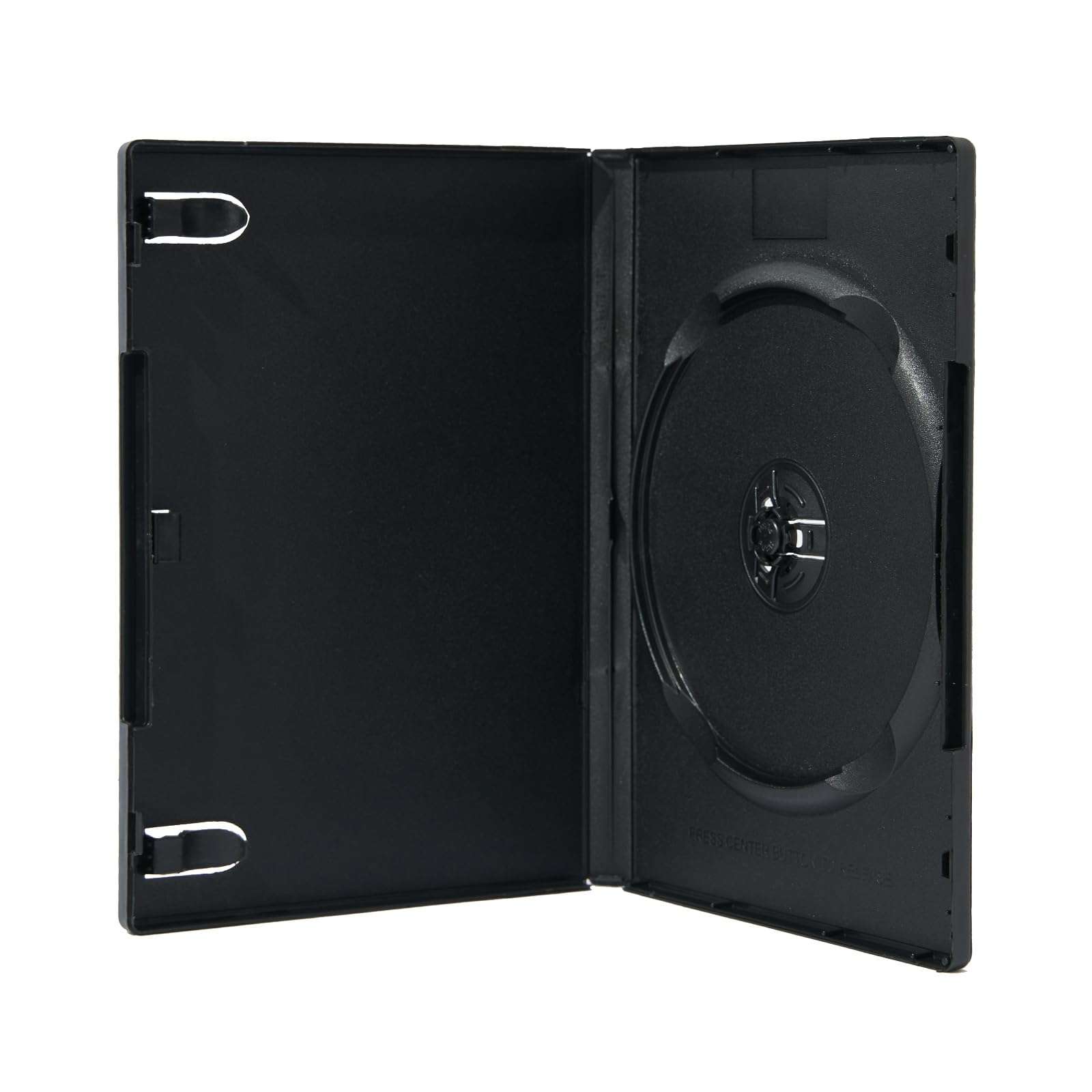 25 Pack Maxtek Standard 14mm Black Signle Disc DVD Cases with Outter Clear Sleeve 5