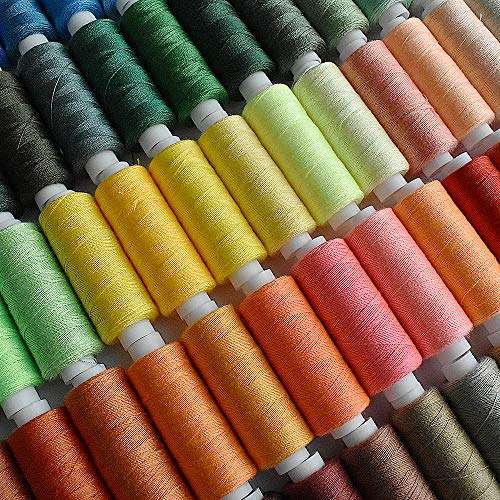 100 Color All Purpose Sewing Thread Polyester 250 Yards Per Spools for Hand Stitching, Embroidery, Machine, Quilting and Crafts 4