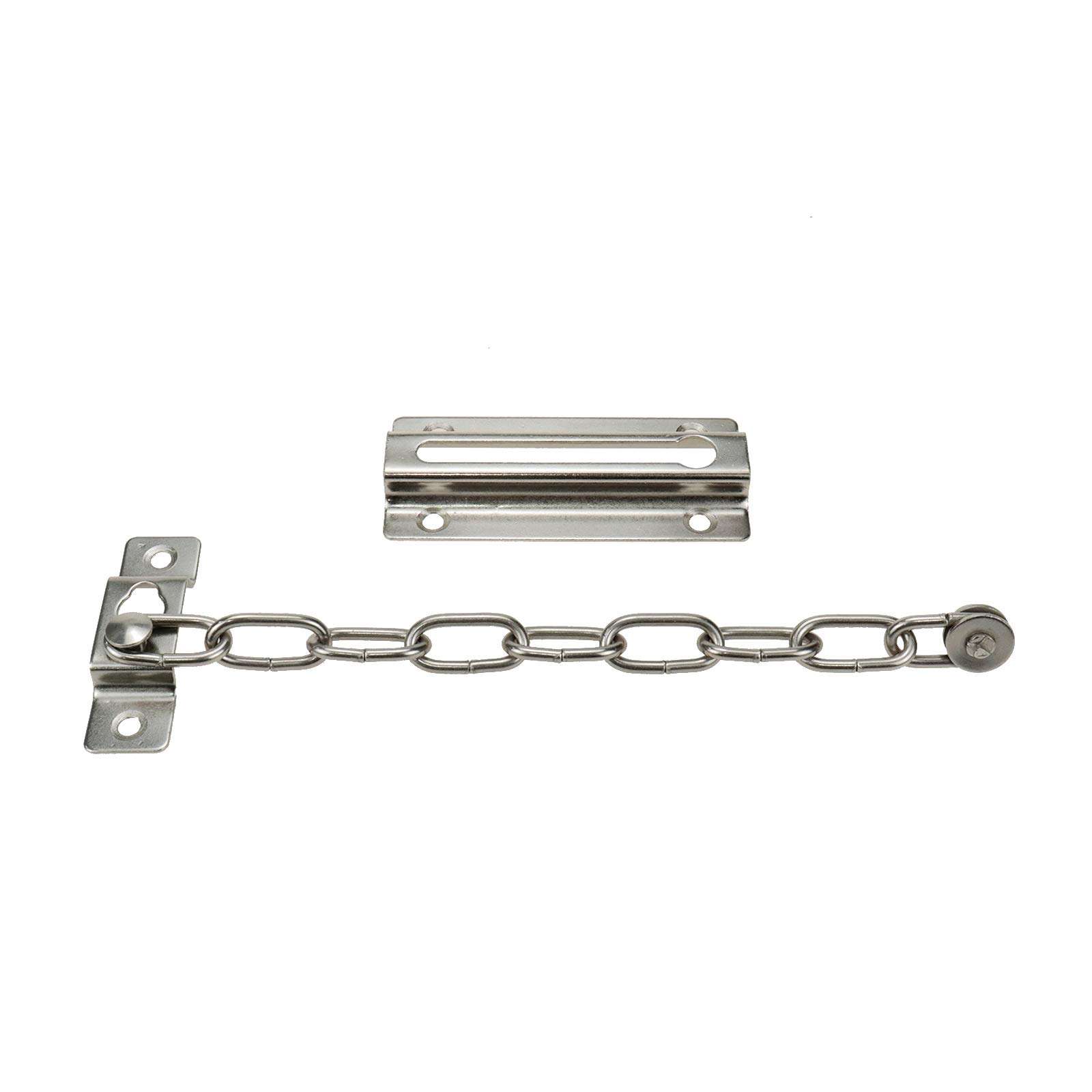 Autoly Security Steel Chain Door Guard Home Security Door Chain Lock for Cabinet, Silver 3