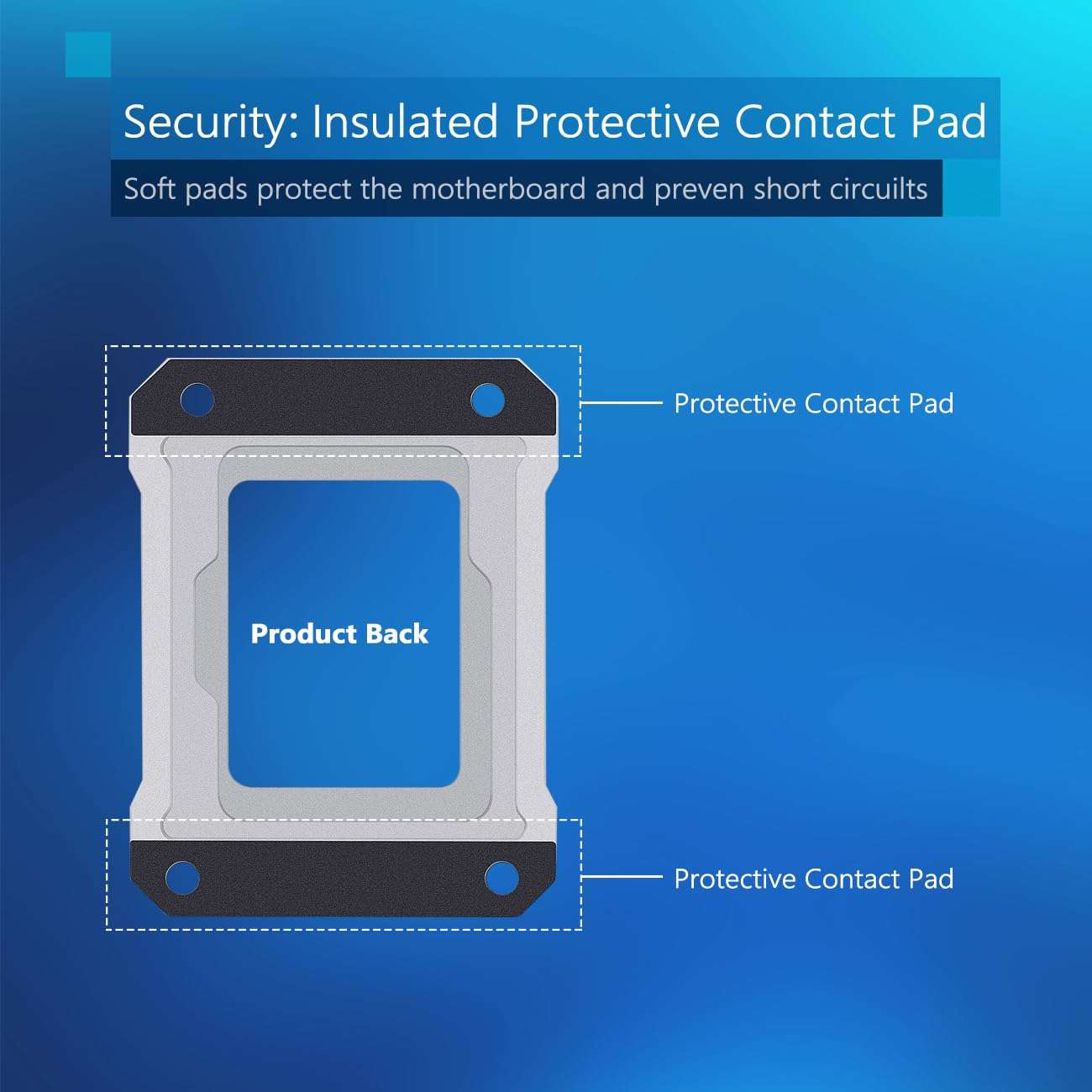 AVERZELLA Anti-Bending Contact Frame Retrofit Kit for Intel 12th/13th/14th Gen CPUs, CNC Aluminum CPU Buckle, Compatible with LGA 1700 Socket Motherboards (with 2g 5.15W/MK CPU Thermal) (Silvery) 5