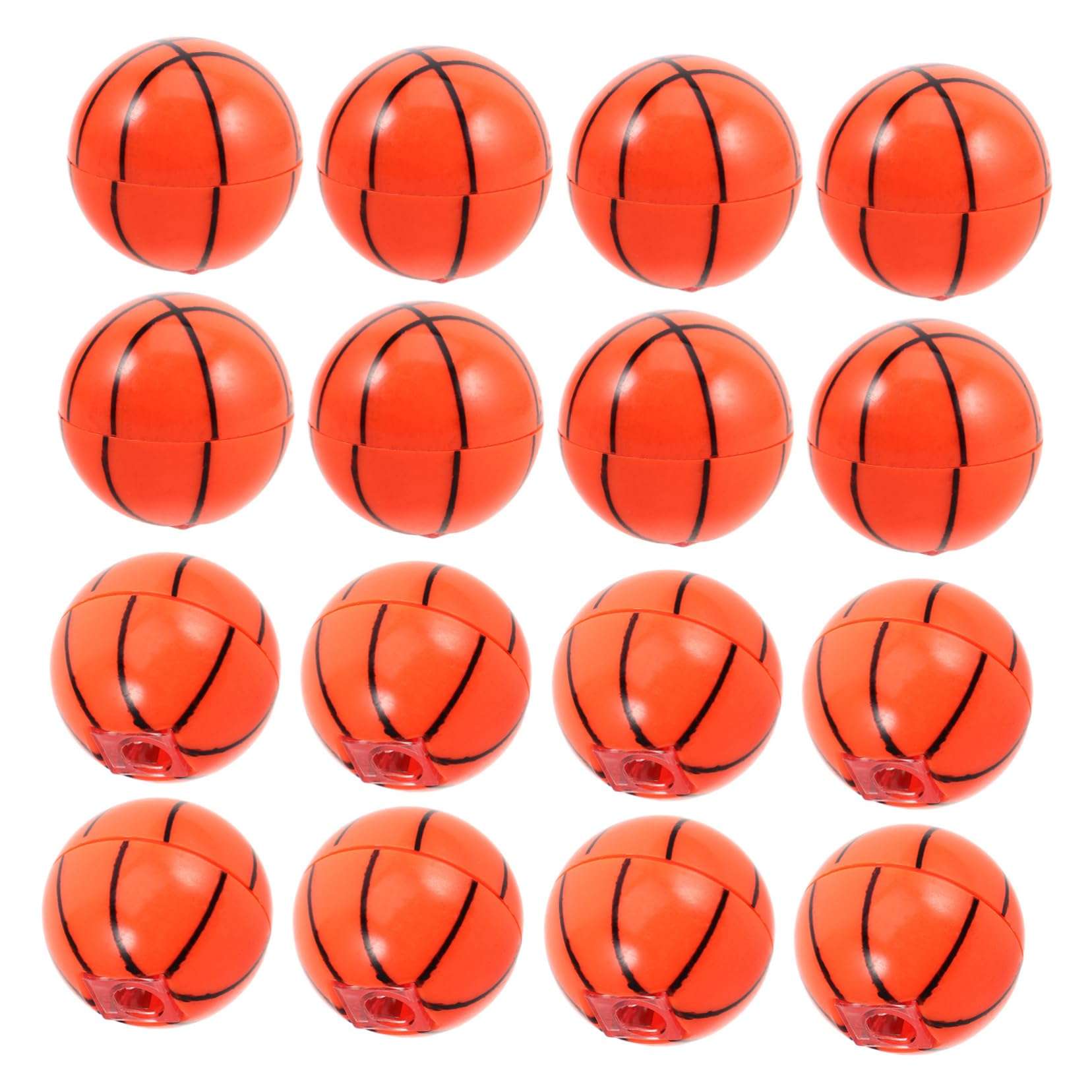 UKCOCO 20Pcs Basketball Pencil Sharpeners Portable Manual Single Hole Design Efficient Handheld Sharpeners for Students Office Supplies Lightweight Durable Construction 1