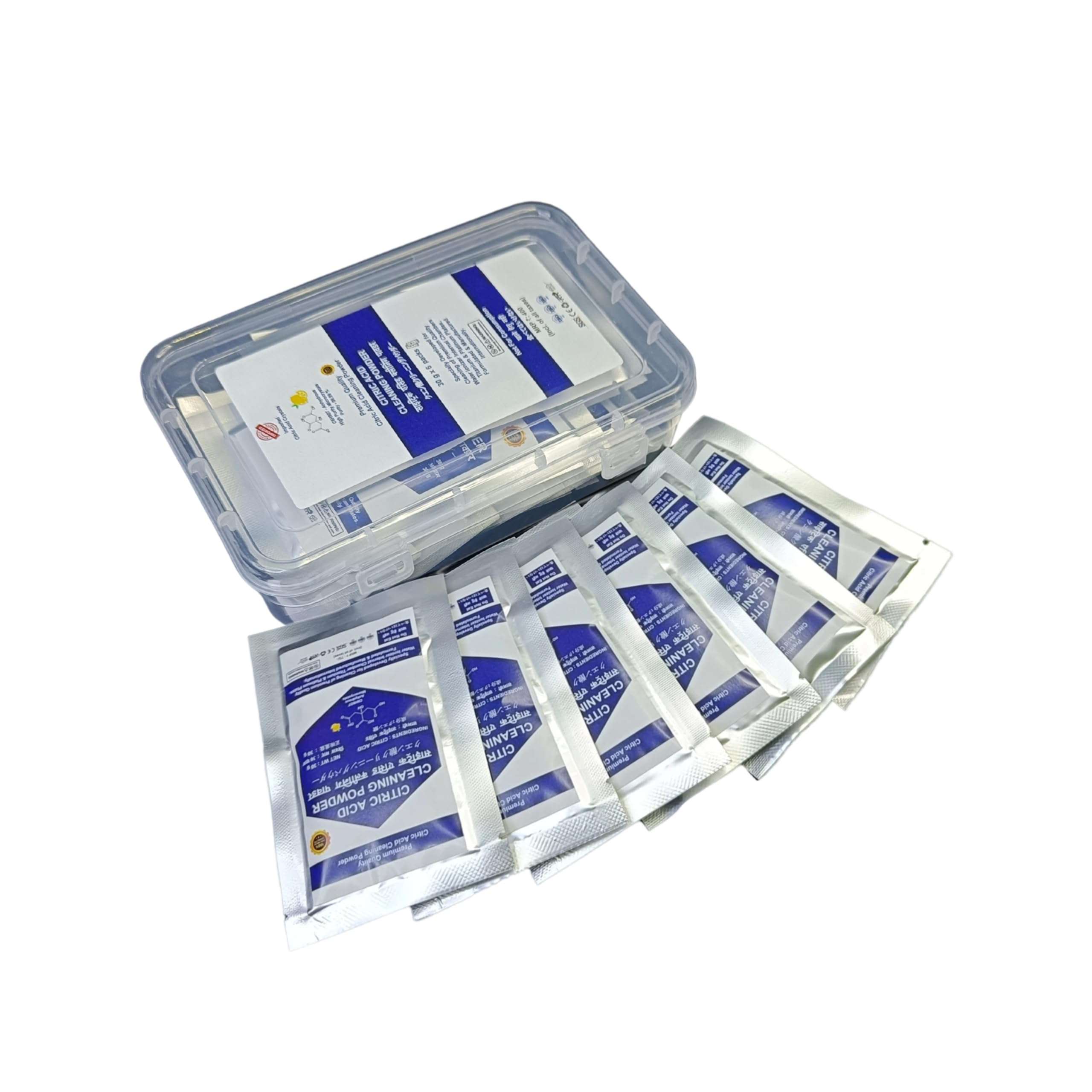 Citric Acid Cleaning Powder (12 pouch) - Specially Developed for Cleaning of Water Ionizer Internal Chamber Titanium & Platinum Plates । Best for E-Clean, Deep Clean, Calcium/Salt Rust Clean 4