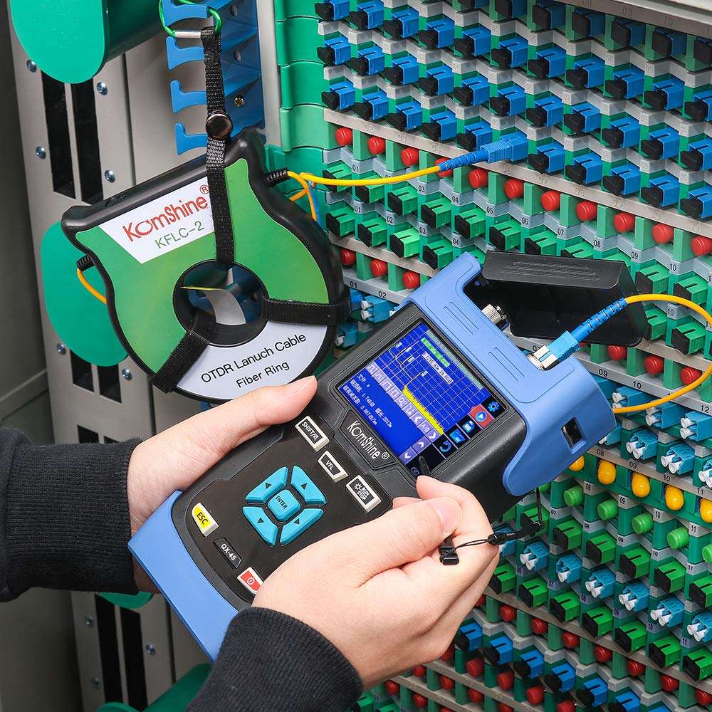 KOMSHINE 0.03dB Loss SM 1310/1550nm OTDR Launch Cable Box Fiber OTDR Rings Single Fiber 1000m SC-UPC/SC-UPC 3