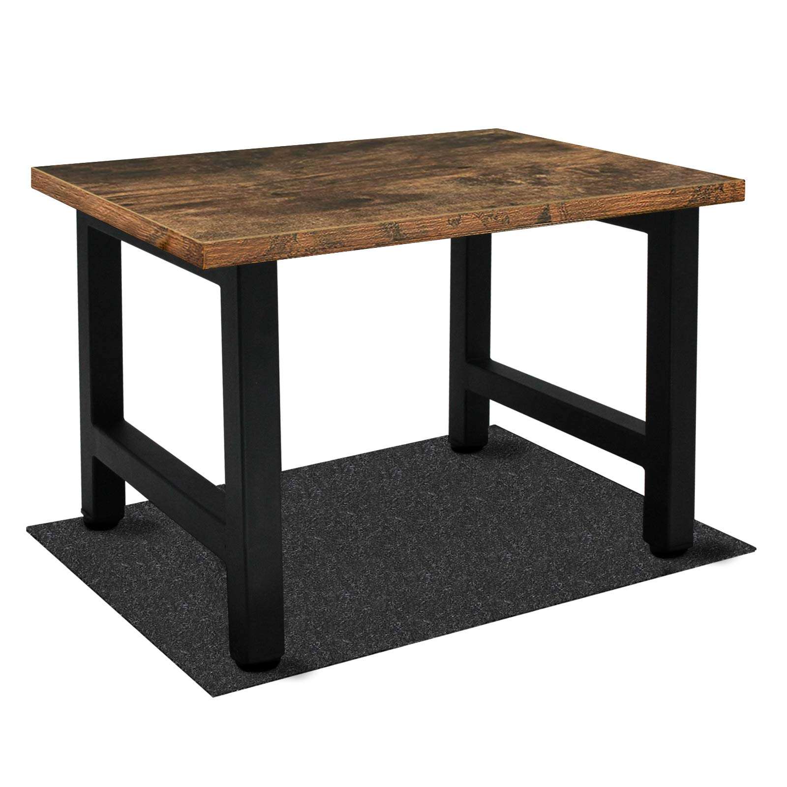 Vintage Desktop Printer Stand with Felt Mat, Single-Layer Desk Shelf Desk Organizer and Bookshelf, Home and Office Organization and Storage for Printers, Fax Machine, Scanner, Office Supplies 5