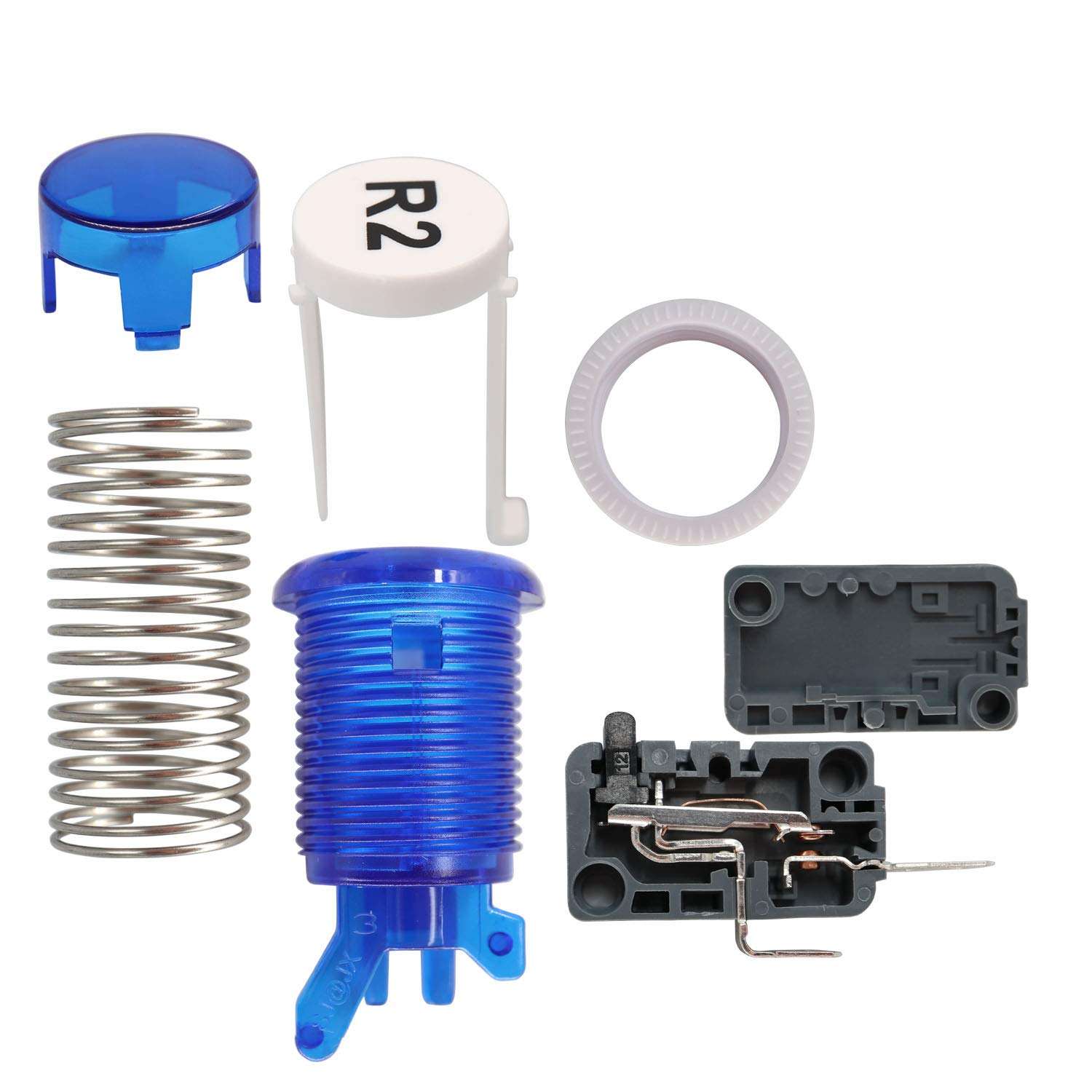 SJ@JX Arcade Game Controller USB Encoder Gamepad Microswitch Button 8way Joystick for Nintendo Switch PC PS3 Retropie Raspberry Pi MAME 5