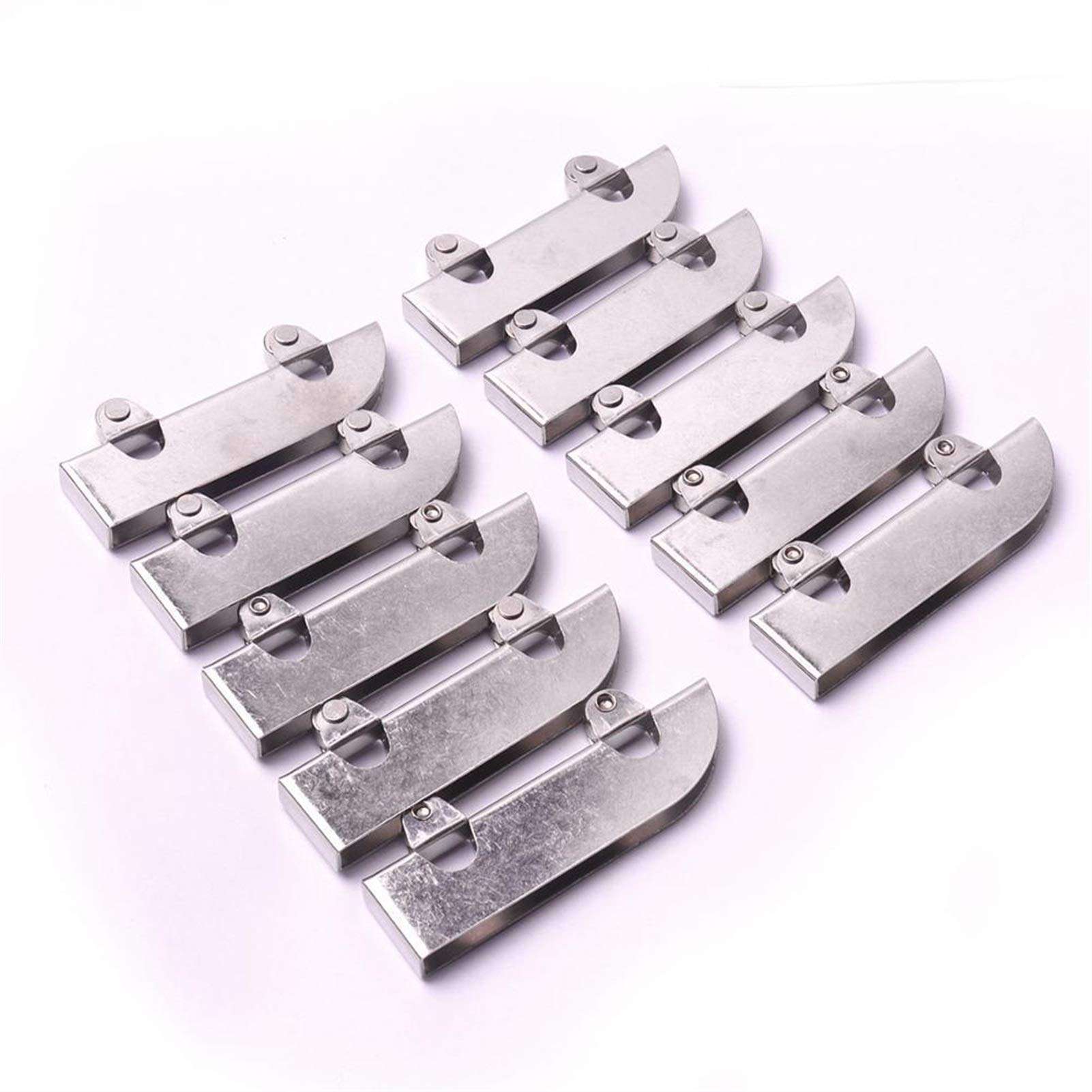 LJQSS Firm 10Pcs 60x23x6.5mm Glass Pulley Cabinet Sliding Door Roller Clamp Steel Wheel Pulley Mobile Counter Track Roller Accessories Durable 2