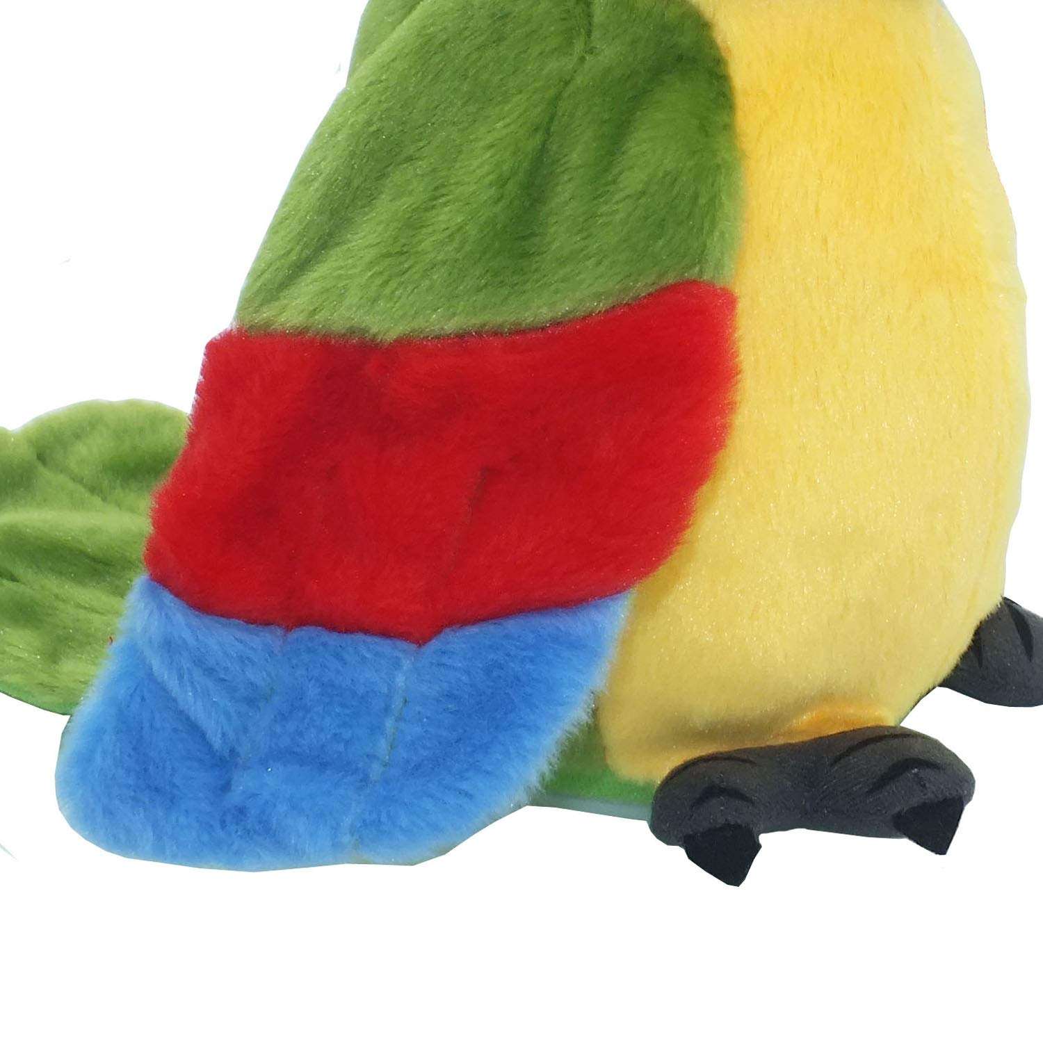 Vincilee Cute Mimicry Pet Talking Parrot Repeats What You Say Plush Animal Toy Electronic, Boy and Girl Gift, Talking Parrot Christmas Toy Speaks Sound Record, Green 5