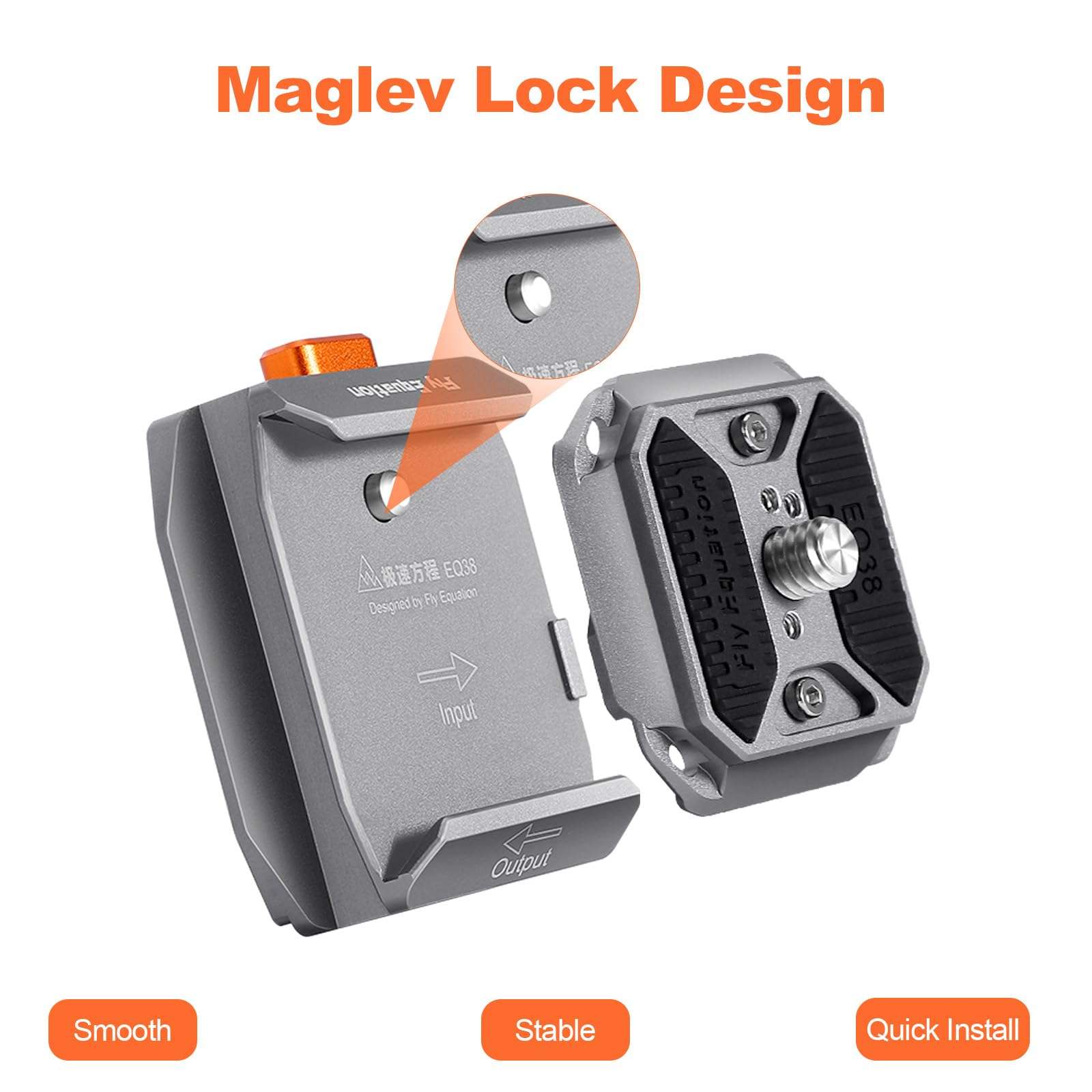 Fly Equation Stabilizer Quick Release Kit, Compatible for DJI RS Series DJI RS2,RSC2,RS3, RS3PRO, RS4, and RS4PRO 3