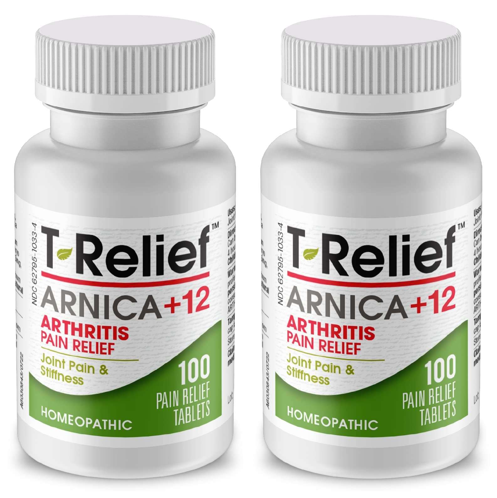 T-Relief Arthritis Arnica +12 Pain Relieving Natural Medicines Help Reduce Soreness Stiffness Aches & Pains in Joints Naturally - 100 Tablets (2 Pack) 1