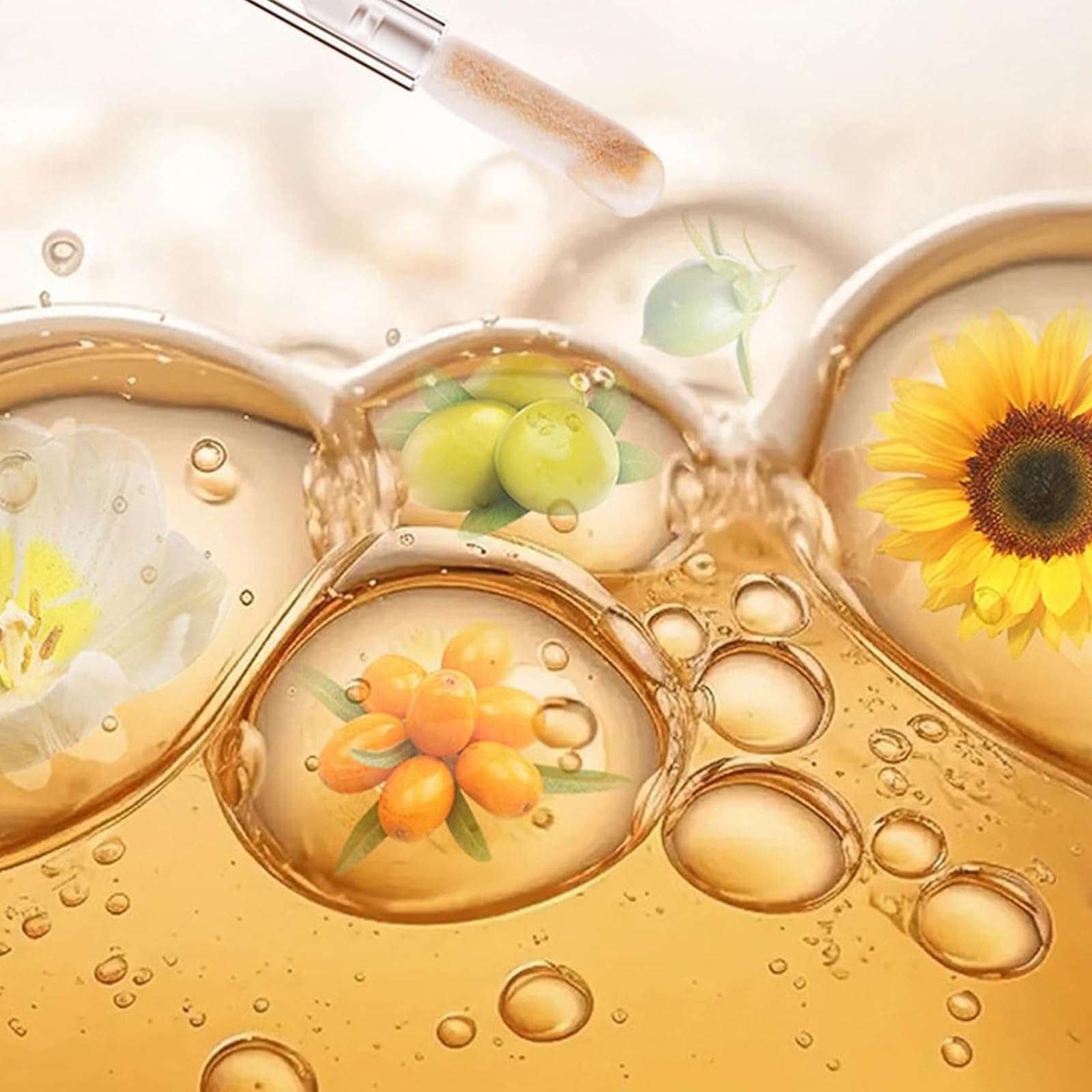 HANJILIAN Moisturizing Color Changing Lip Balm, Beautyfeb Color Changing Lip Plumping Essence Oil, Lip Moisturizer, Non-Sticky Long Lasting Tinted Lip Oil Lip Care (01+02) 6