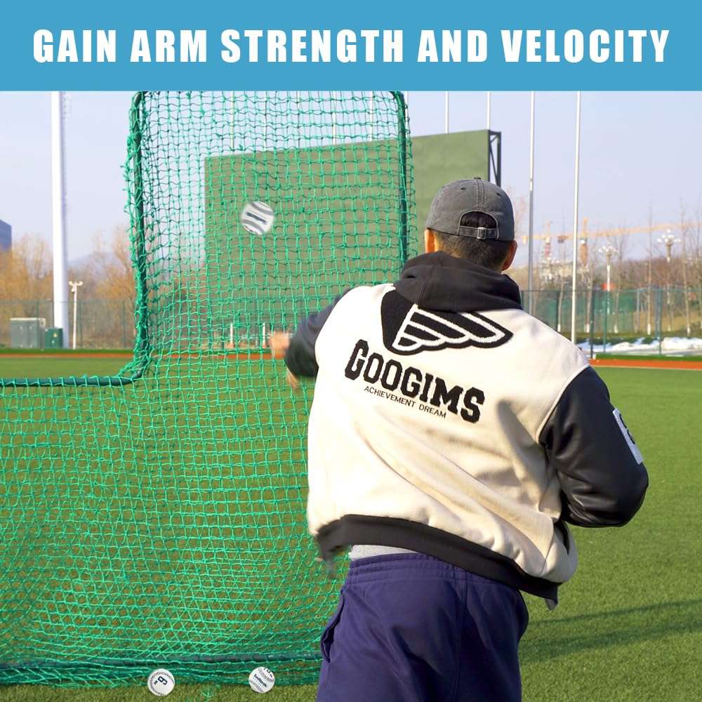 SunNordic Weighted Baseballs Set of 9, Premium Leather Baseball with Resistance Baseball Bands for Improved Power & Pitching Training - for All Skill Levels 3