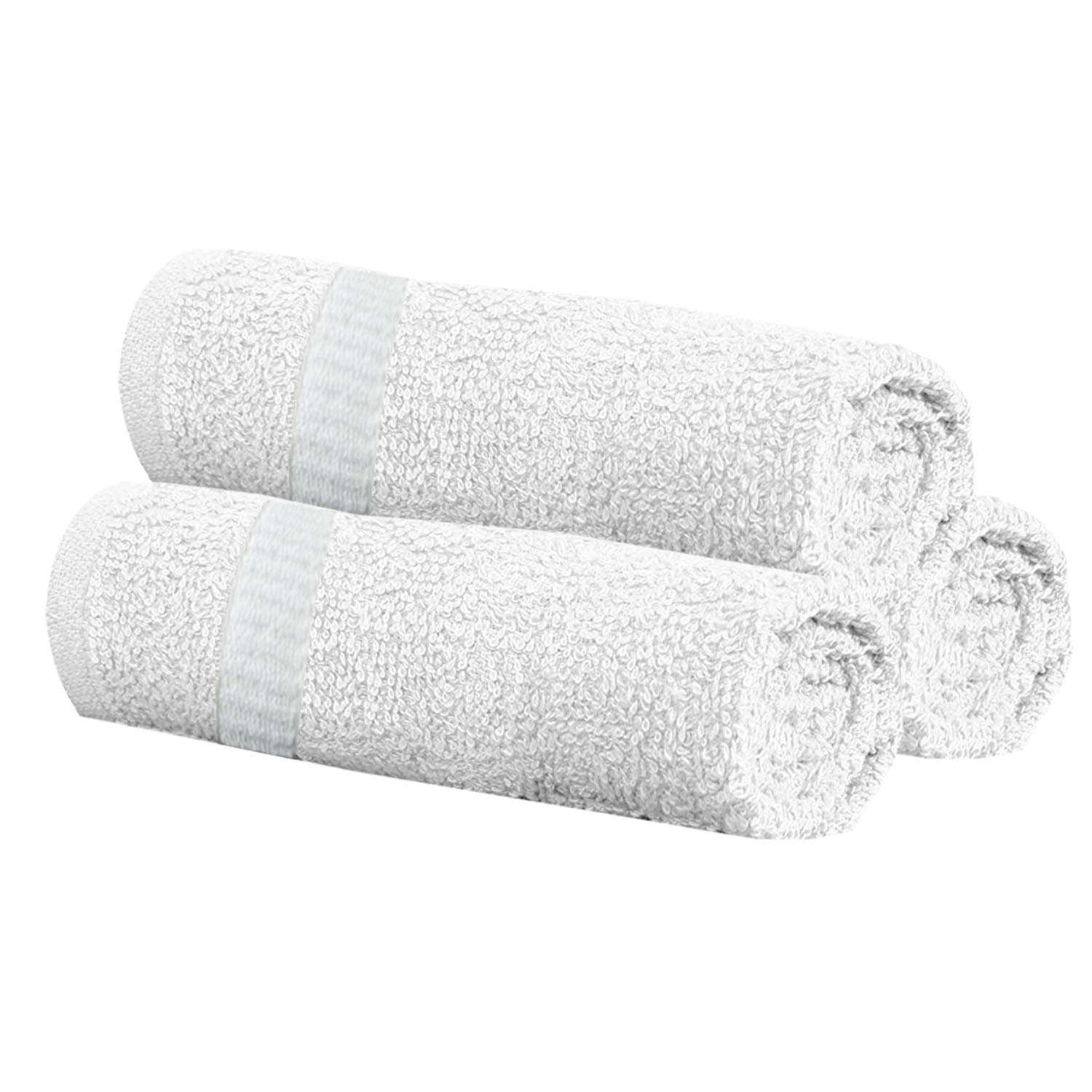 Heart Home Cotton 400 GSM 3 Pieces Face Towel Set 14x21” (White) - CTHH8670 6