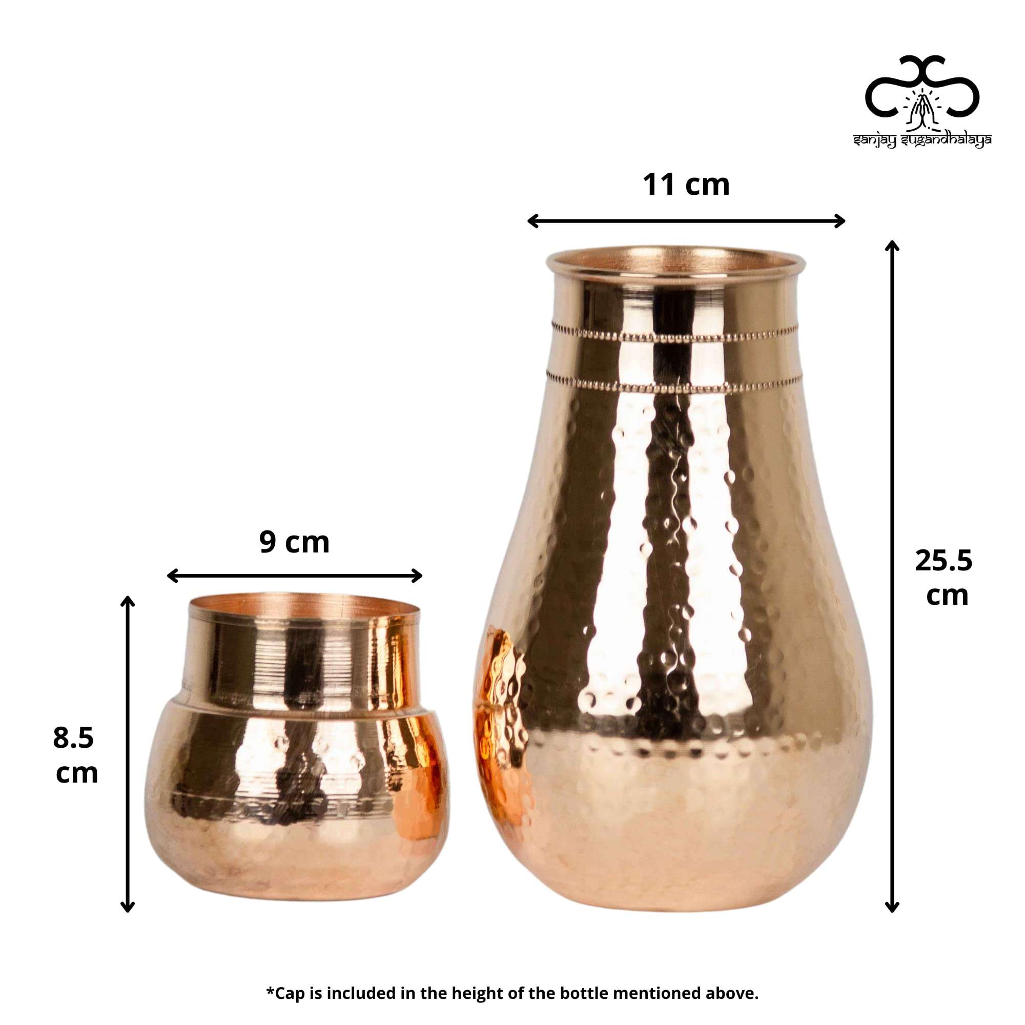 Sanjay Sugandhalaya Pure Copper Tamba Round Pot 3