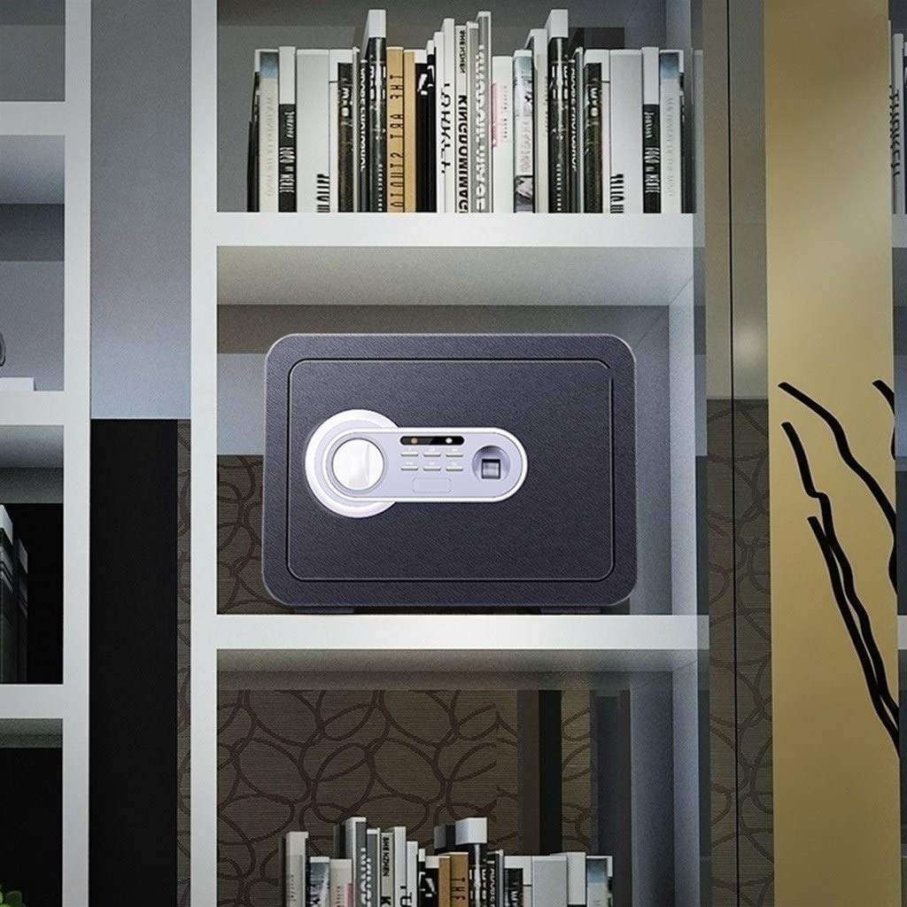 LKNJLL Mini Home Safe Box,Electronic Digital Security Keypad Lock Box Home Office Hotel Safe Business Jewelry Cash Money Cabinet (Color : Gold) 3