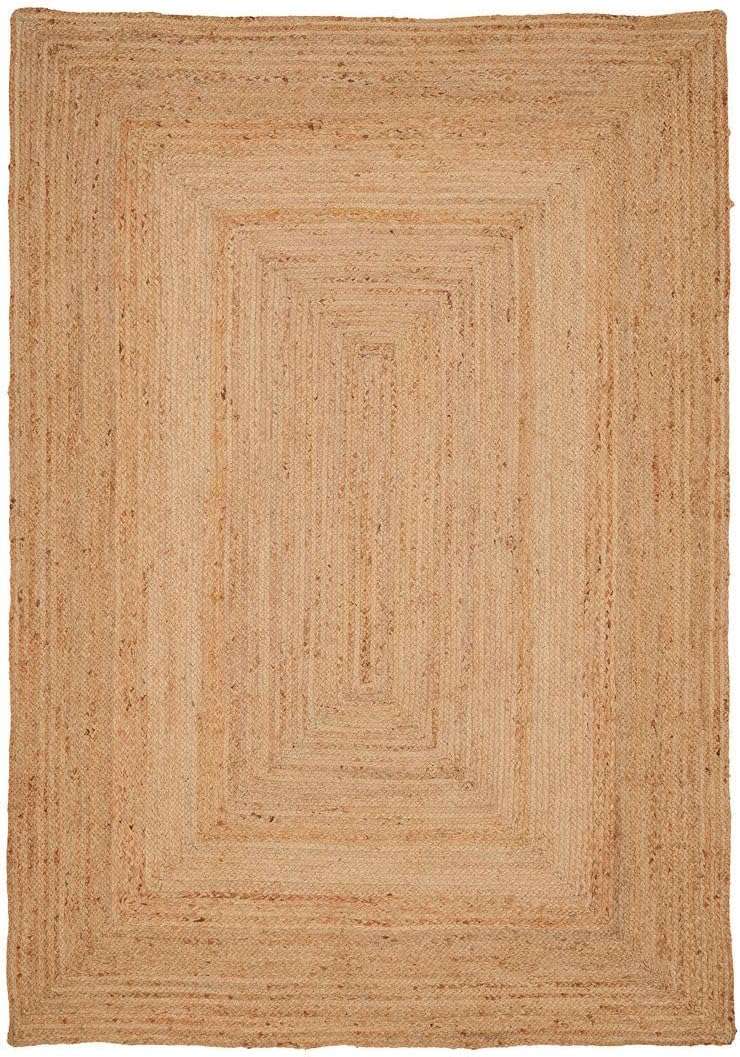 THE HOME TALK Natural Handcrafted Reversible Jute Rug-275X365CM|Traditional Carpet For Living Room,Kitchen,Entryway,Bedroom,Dining Room|Rustic Bohemian Decor|Durable,Anti-Skid Carpets for Centre Table