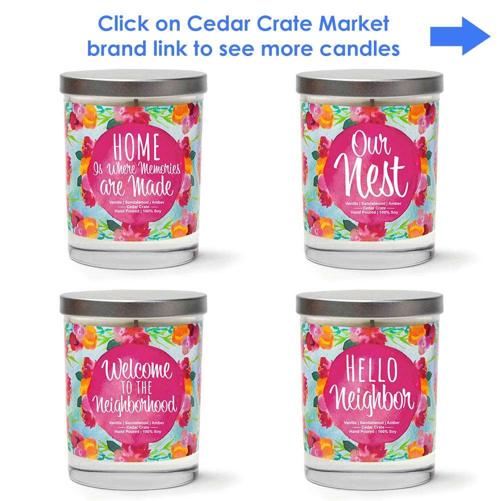 House Warming Gifts New Home 2025 for Women Men Friends - Welcome to The Neighborhood - Housewarming Candle, Present for Hostess, Apartment, Moving, Farewell, Best Neighbor, Soy Wax, Made in USA 4