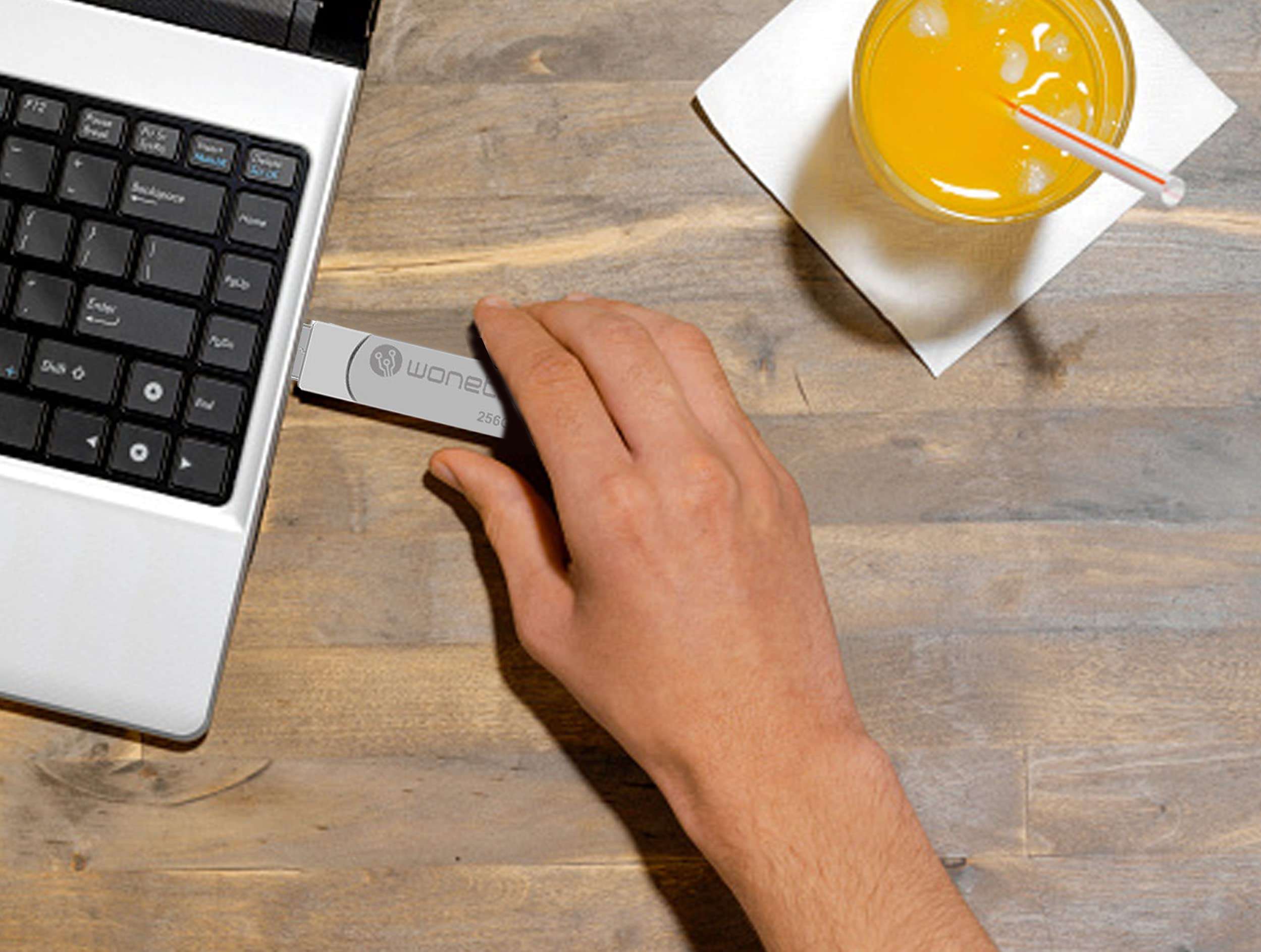 WONETEC 3 in 1 Flash Drive 3.0 for Android and iPhones, USB, Type-C and iOS Ports are Perfect for transferring Files Between /Androids/iPhones/Mac and Windows PC (256GB, Black) 5