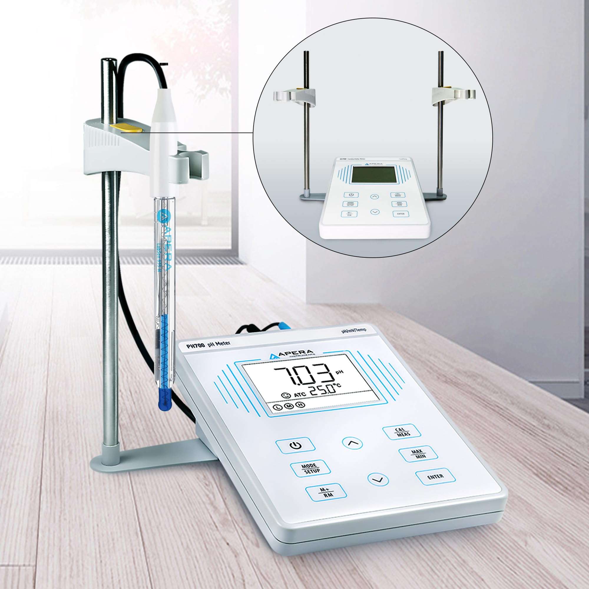 Apera Instruments PH700-VS Benchtop Lab pH Meter for Viscous Liquid Samples e.g. Coatings, Skincare Products, Syrups, Sugarcane Juice, etc. 6
