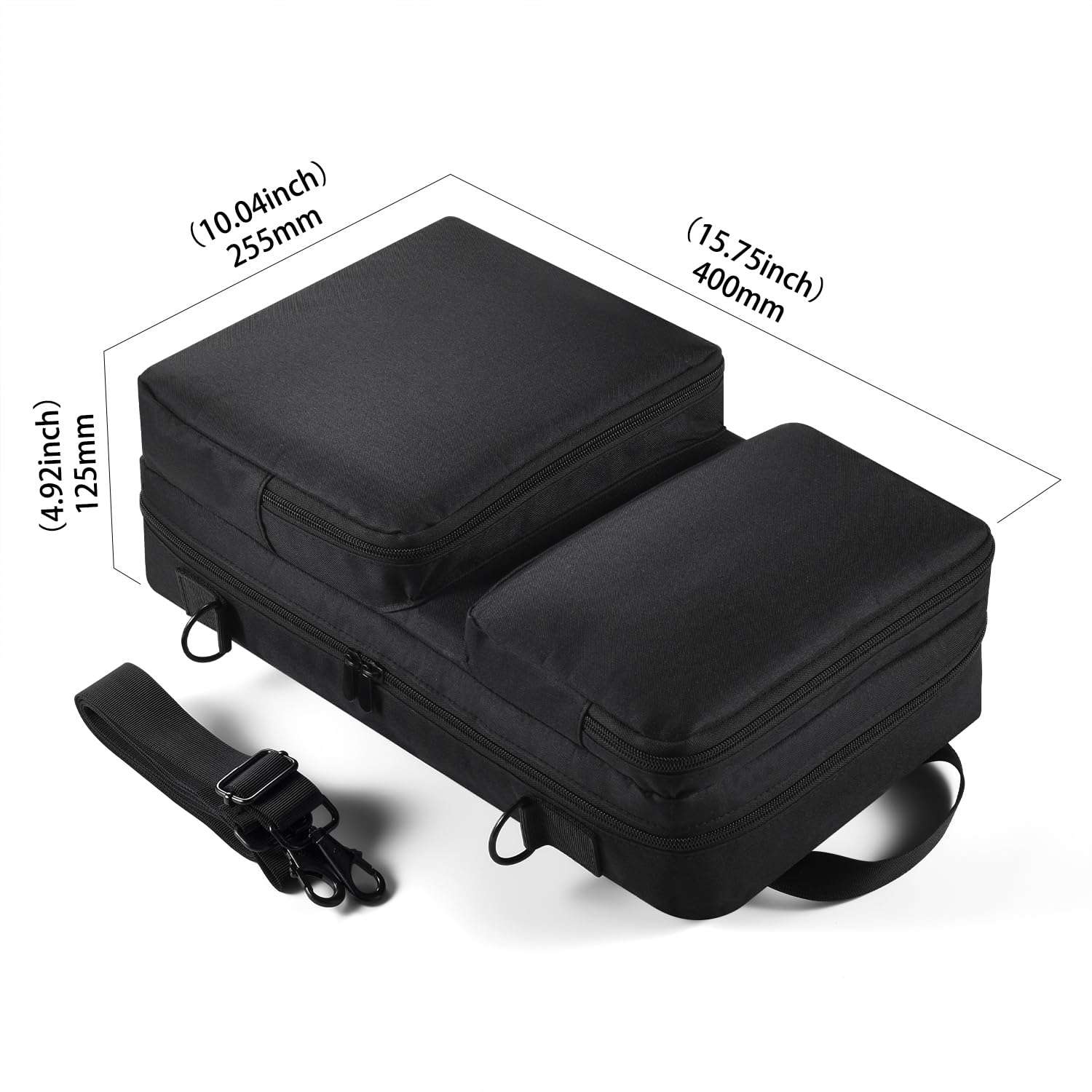 Suitable for AlphaTheta DDJ-FLX2, Pioneer DDJ-200/WeG04, Hercules Inpulse 200/MK2 and other models of disc players, portable adjustable shoulder strap must travel large capacity storage bag 4