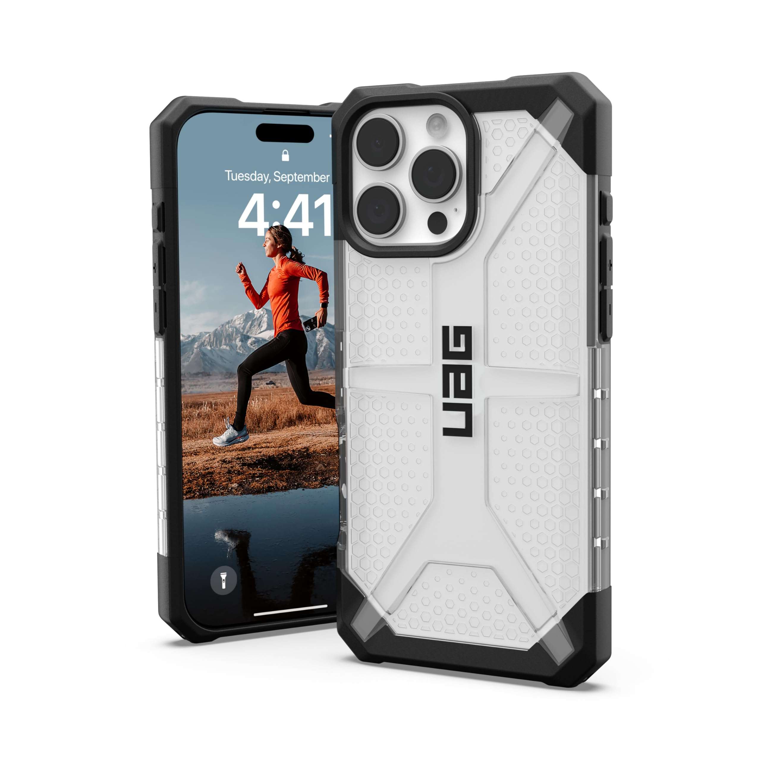 Urban Armor Gear UAG iPhone 16 Pro Max Case, Plasma Rugged Lightweight Slim Shockproof Protective Case/Cover Designed for iPhone 16 Pro Max (6.9-Inch) (2024), Wireless Charging Compatible - Ice