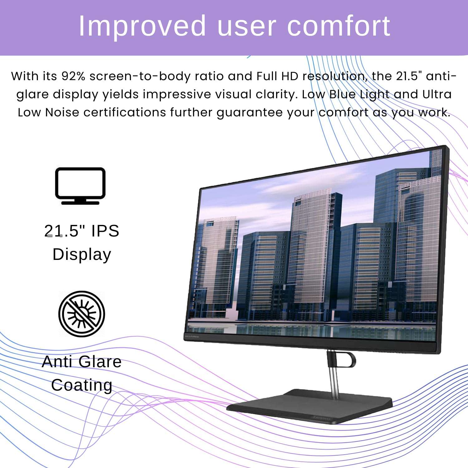 Lenovo V30a 21.5" FHD Business All-in-One, Intel Core i3-1005G1, 16GB RAM, 256GB PCIe SSD, SD Card Reader, DVD-RW, Wired KB & Mouse, HDMI, Wi-Fi, Bluetooth, Webcam, Windows 11 Pro, Black 4