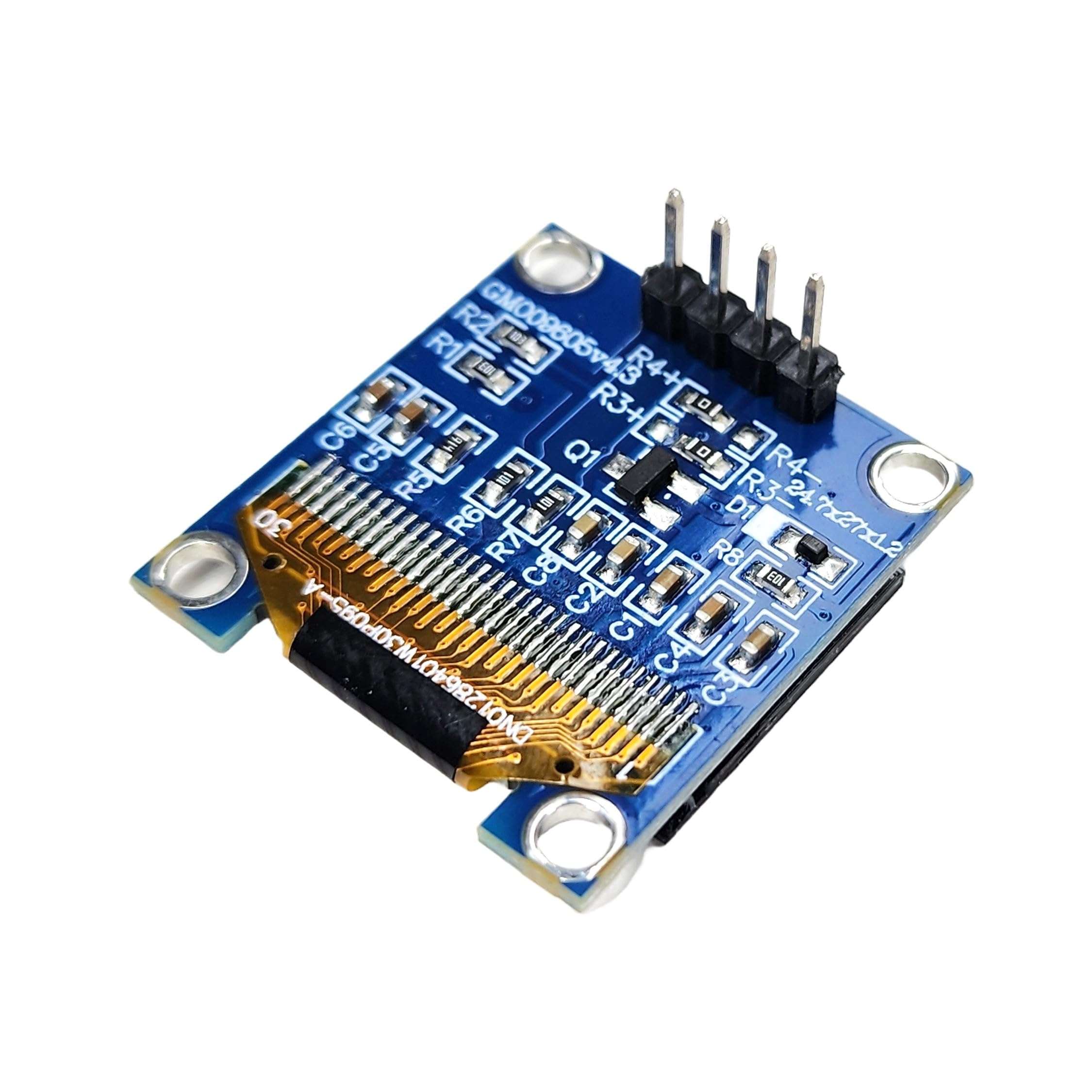 0.96 Inch OLED Display I2C Module, 128x64, 2-Pack (1 Blue + 1 White), SSD1306 Driver – Compatible with Arduino, ESP32, ESP8266, Raspberry Pi 4