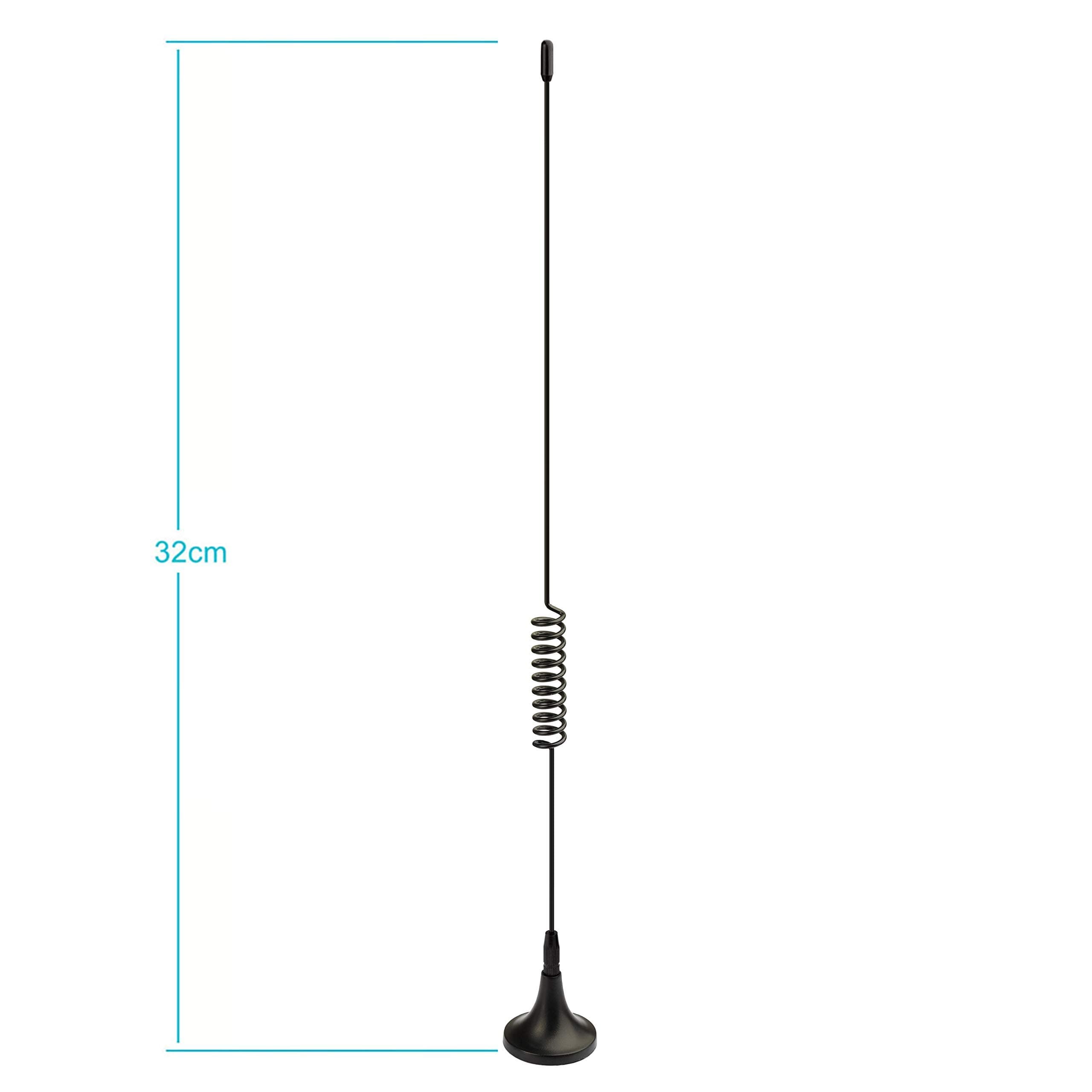 Bingfu Dual Band 978MHz 1090MHz 5dBi Magnetic Base SMA Male MCX Antenna for Aviation Dual Band 978MHz 1090MHz ADS-B Receiver RTL SDR Software Defined Radio USB Stick Dongle Tuner Receiver 4