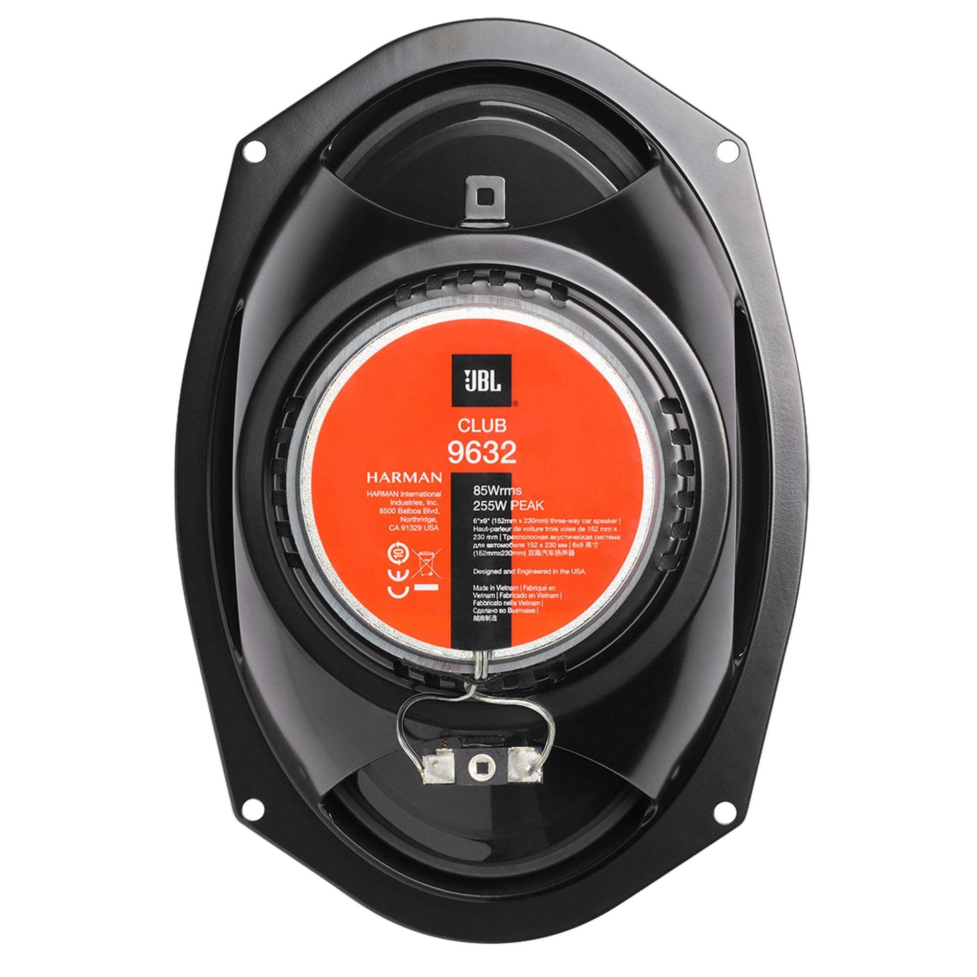 JBL Club 9632 - 6” x 9” Three-way car audio speaker, Black 4