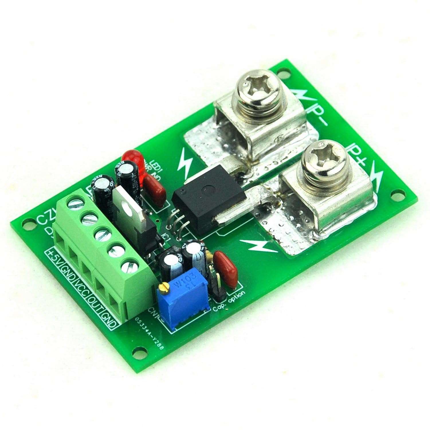 Electronics-Salon Panel Mount AC/DC Current Sensor Module Board, Based on ACS758 (+/-50Amp) 4