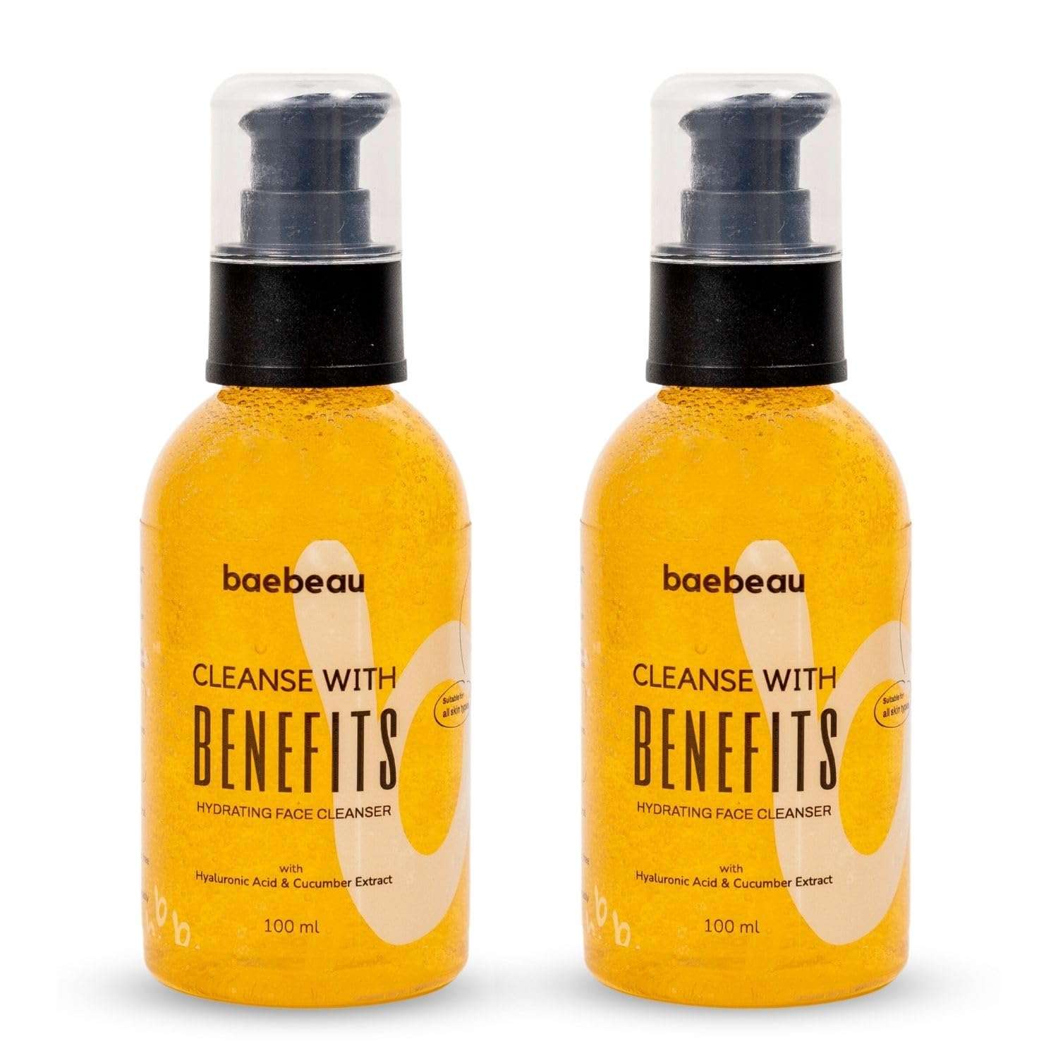 Baebeau Cleanse with benefits Hydrating Face Cleanser Pack of 2-200ml 1