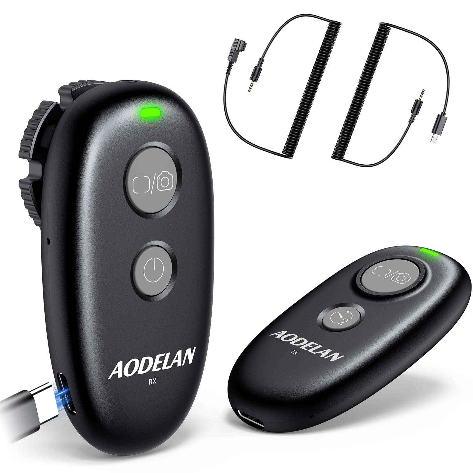 for Sony Camera Rechargeable Remote Shutter Release - AODELAN Wireless & Wired Remote Control for Sony A7 IV, A7R V, A7S III, A9 III, FX3, FX2,A1, A1 II, RX100 VI, RX10 IV, A7RIVA, A7RIIIA, A9 II 1