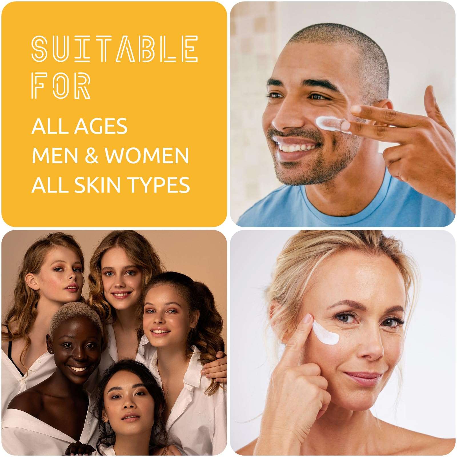 Retinol Cream for Face with Sodium Hyaluronate, Daily Hydration Anti-Aging Face Moisturizer Cream for Tightening Skin for Face, Neck, 50g 3