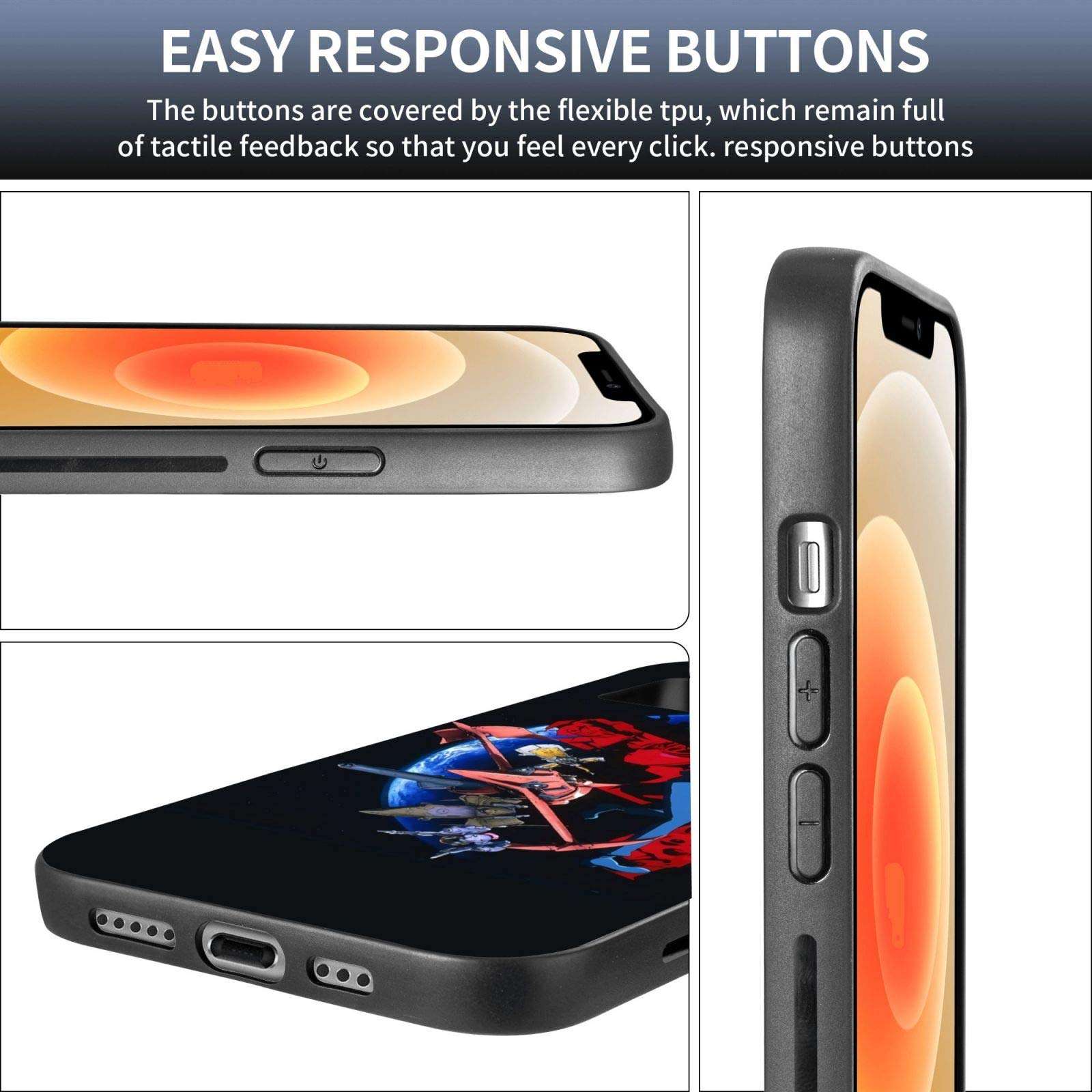 Cowboy Bebop Cell Phone Cases Compatible with iPhone 12 Pro Max-6.7 Case Basic Back Cover Protective Soft TPU+Tempered Glass Mobile Shell Frame 3