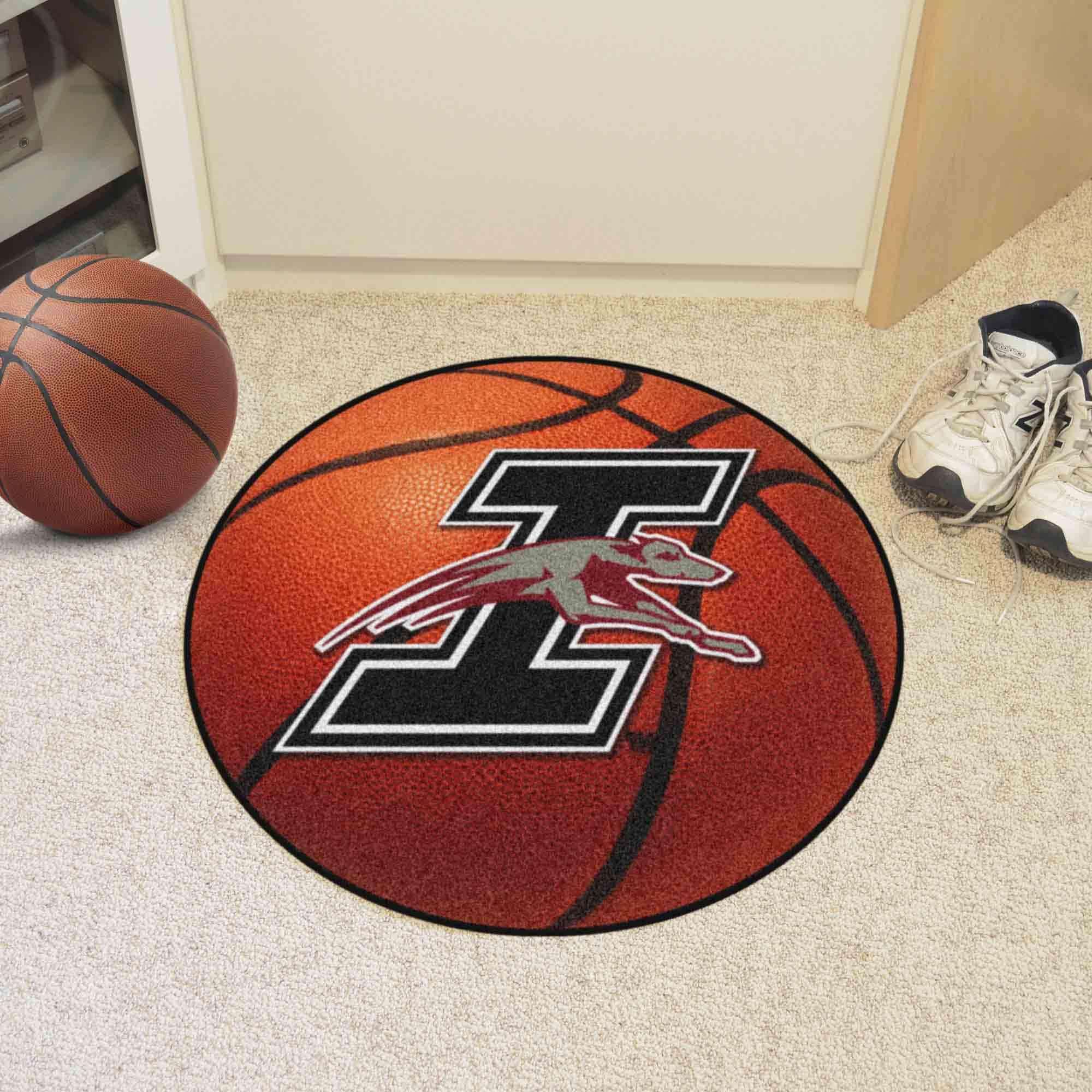 FANMATS 985 Indianapolis Greyhounds Basketball Shaped Rug - 27in. Diameter, Basketball Design, Sports Fan Accent Rug 3