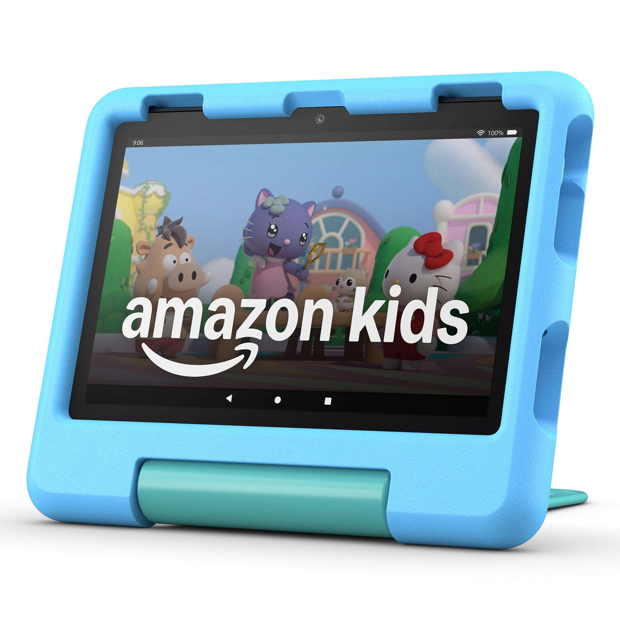 Amazon Fire HD 8 Kids tablet, ages 3-7 (32GB, Blue) + Backpack Bundle 3