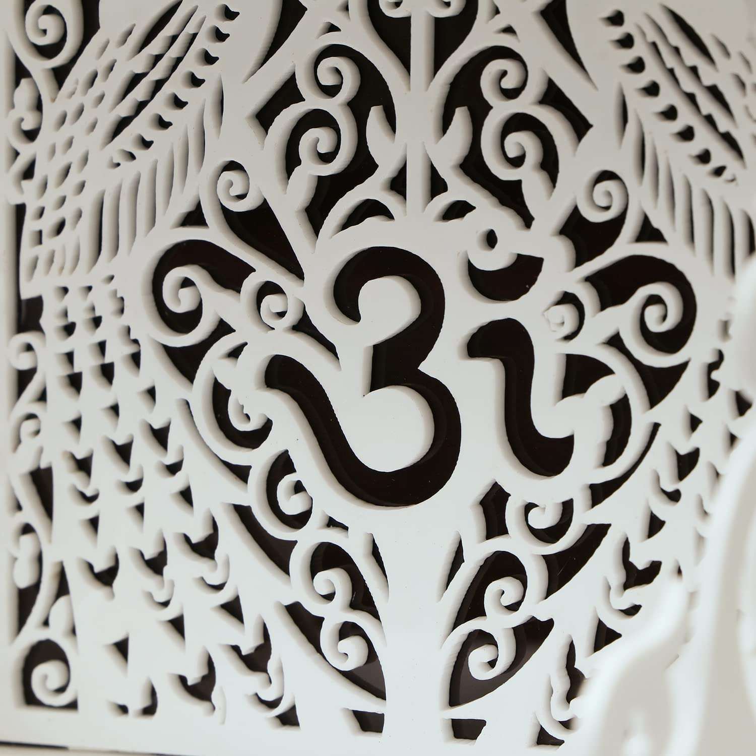 VPLLEX Car Temple for Dashboard | Temple with Essential Oils | Religious Gift | Wooden Temple | Mandir | Fragrances with Temple | Car Showpiece | Car Interior Decoration (Om_Softner) 4