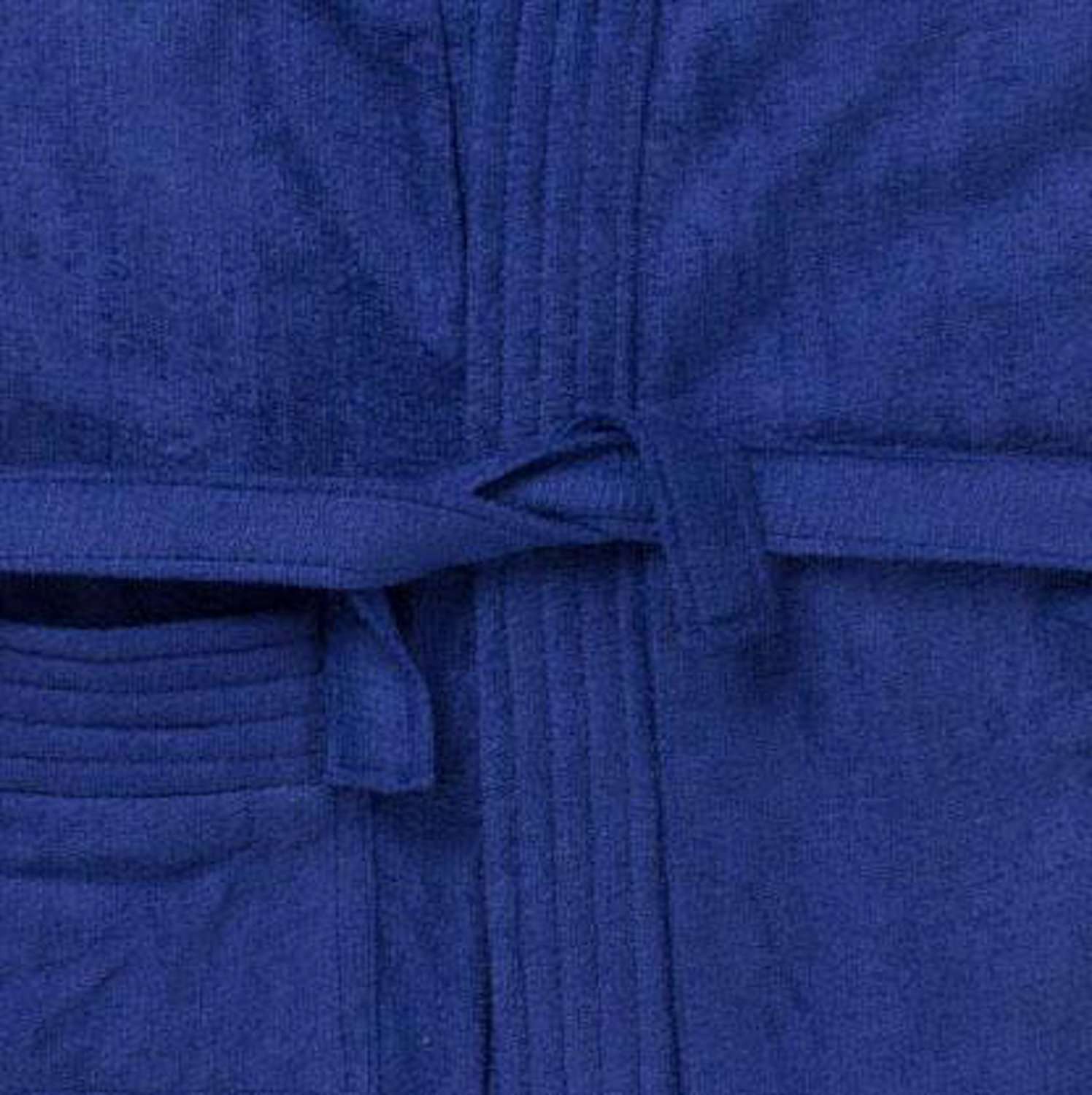 Sanddune Kids Boy Bathrobe |100% Terry Cotton Shower Gown | Half Sleeve Knee Length Kids Boy Bath Robes | Pocket with Waist belt Kid Boy Bathrobes |Dark Blue Bathrobe 4