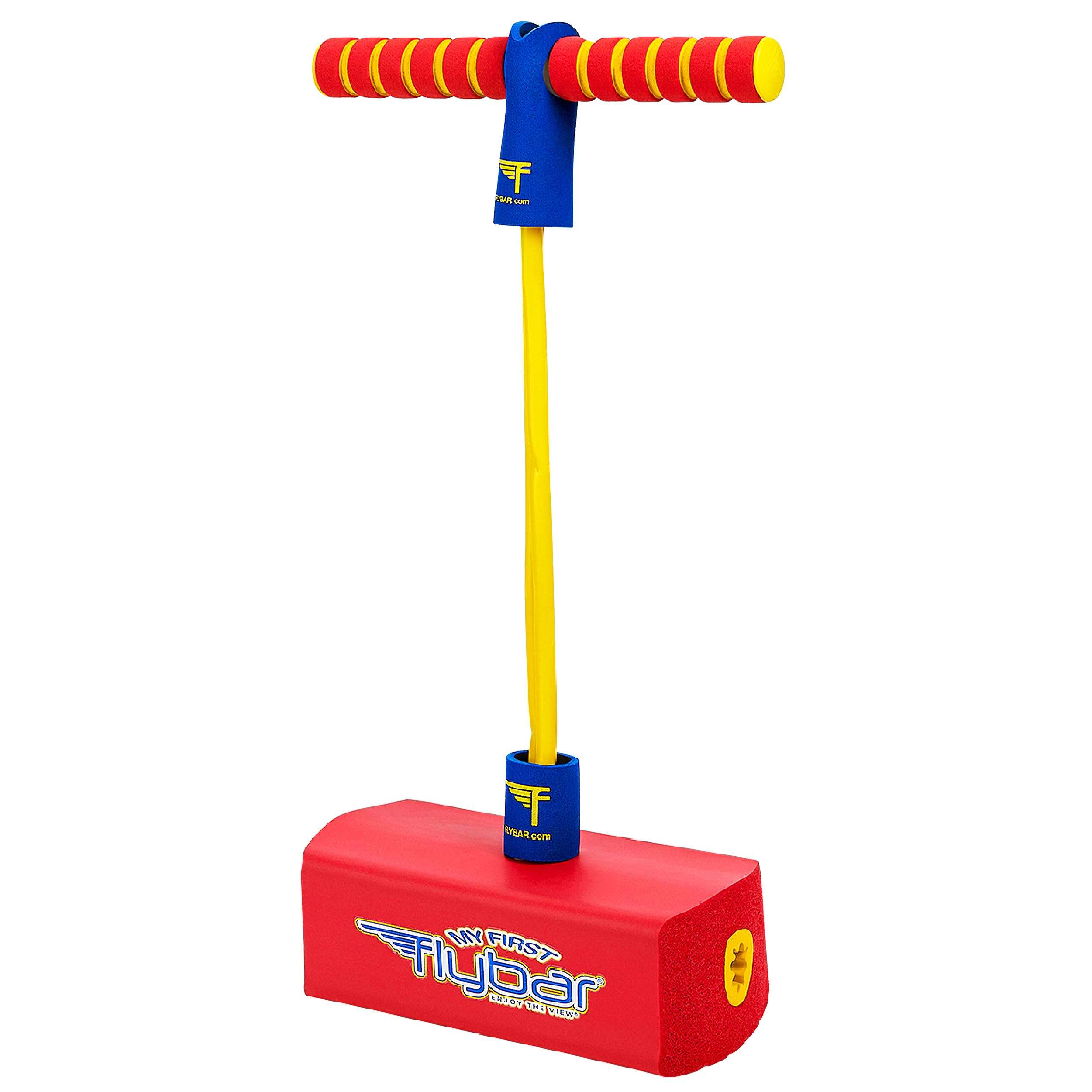 Flybar My First Foam Pogo Jumper for Kids Fun and Safe Pogo Stick for Toddlers, Durable Foam and Bungee Jumper for Ages 3 and up, Supports up to 250lbs (Red) 1