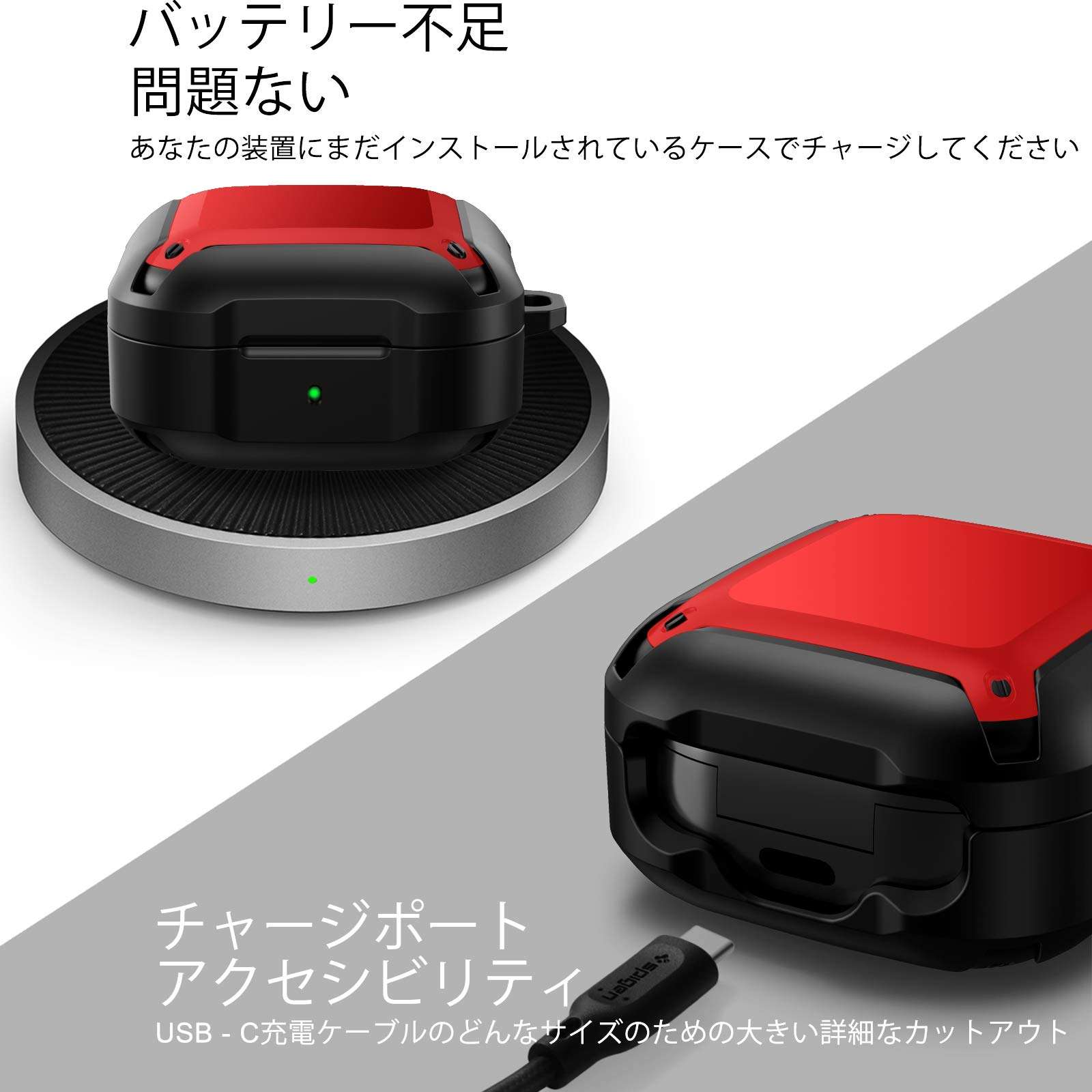 OLEBAND Buds Live and Buds pro case Cover,Compatible with Samsung Galaxy Buds Live(2020) and Buds pro(2021),Full-Body Rugged Protective Case and Anti-Slip Accessories for Men Women and Girls 4