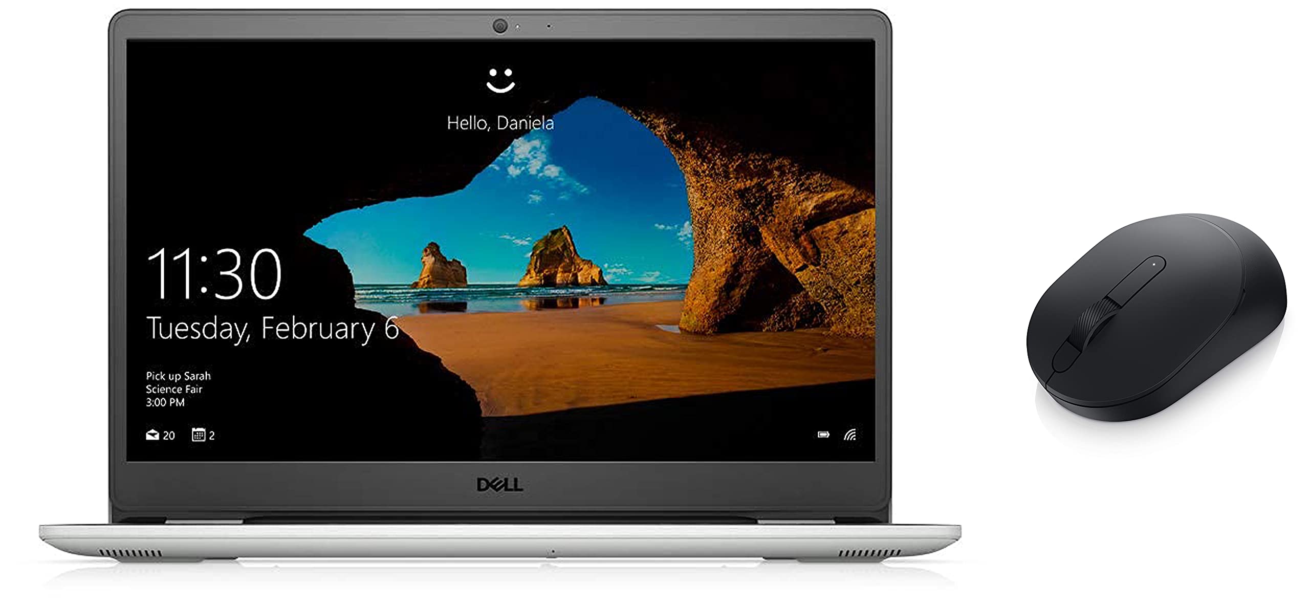 Dell Inspiron 3501 15.6 inchFHD 11th Gen i3/8GB/1TB HDD/Integrated/ Win10+MSO/Soft Mint W/L Mouse MS3320W Black, 2.4 GHz RF W/L or BT 5.0, 1600 dpi, 3 Buttons, Multi-OS