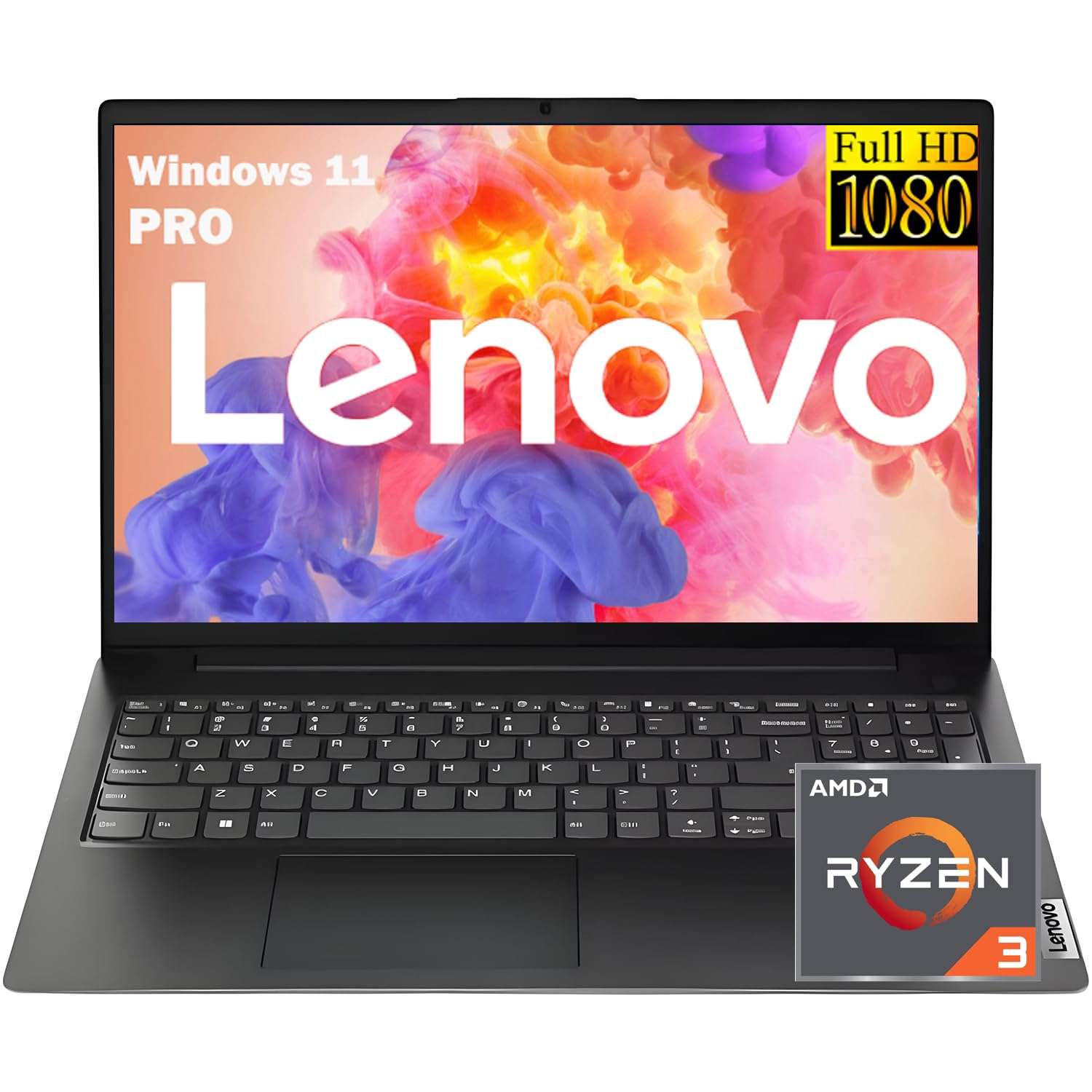 Lenovo 2026 New V15 Laptop for Student & Business, Powerful AMD Ryzen 3 7320U (Beat i7-1065G7), 15.6 inch FHD, 16GB RAM, 512GB SSD, Ethernet Port RJ-45, Windows 11 Pro, Long Battery Life, No Mouse 1