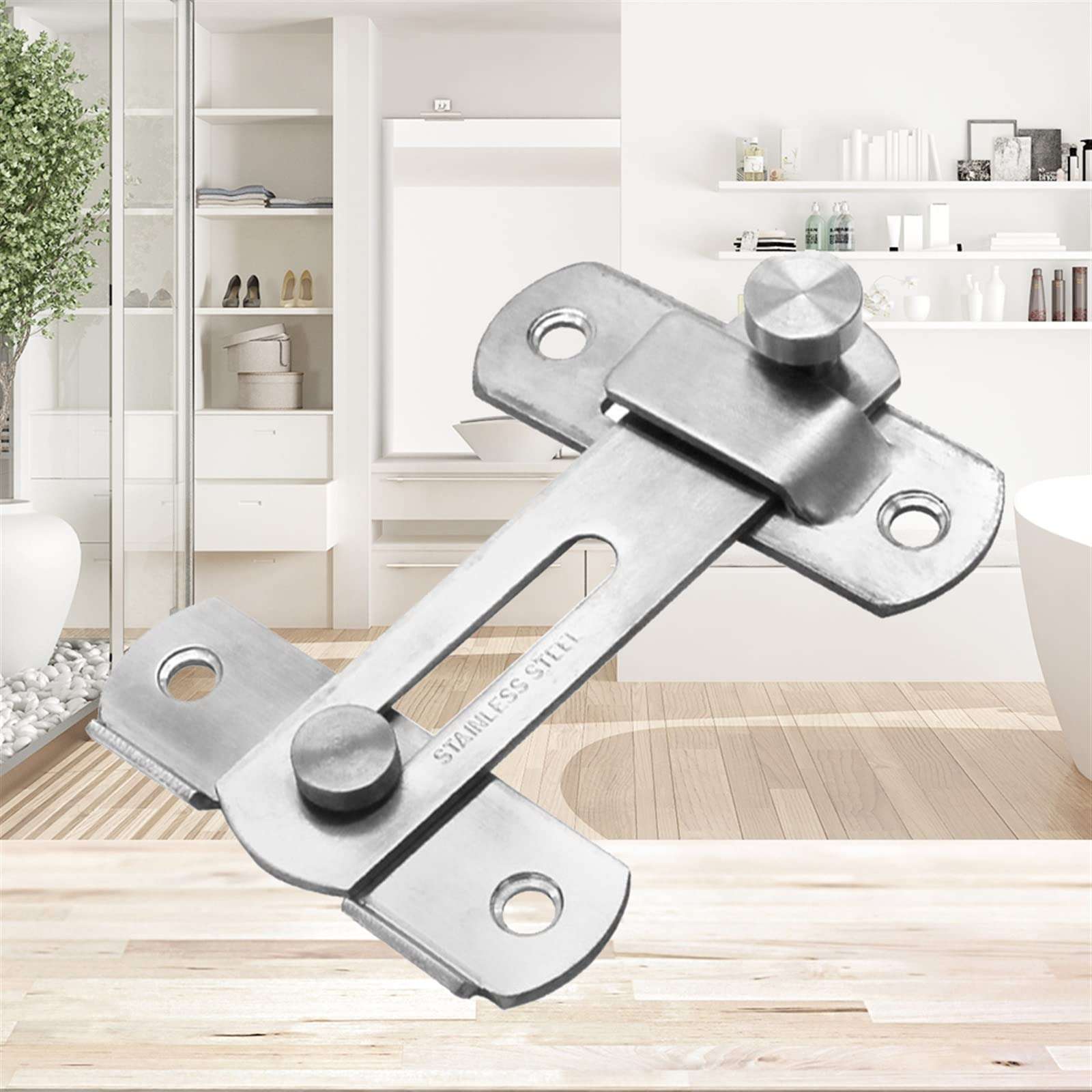 MESKEL Window Door Lock Guard Latch Bolt Sliding Door Latch Anti Theft Safe Chain Stainless Steel Gate Hasp Security Hardware Hinges 3