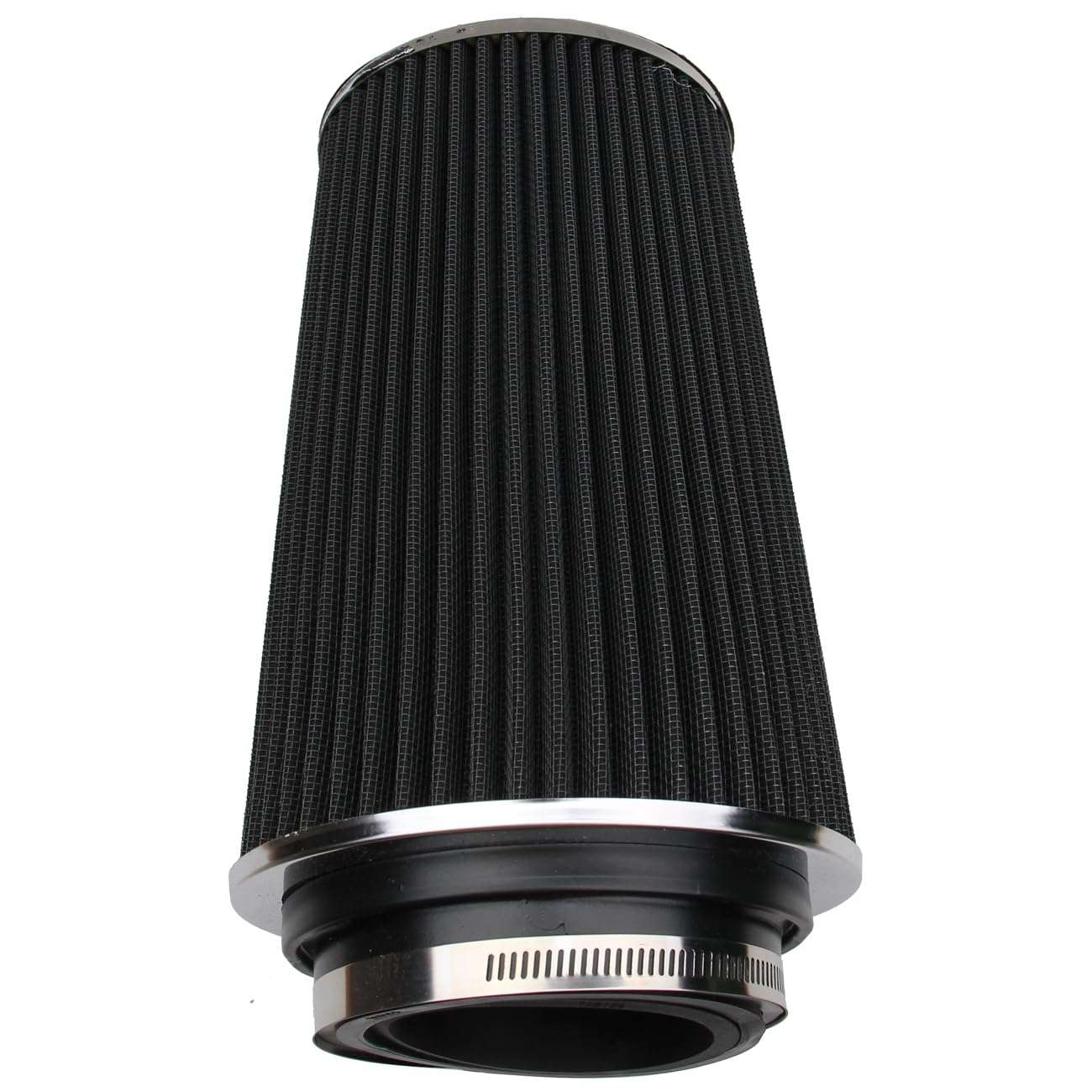 Goodbest New Air Filter Compatible With Universal Clamp-On Round Reverse Tapered Washable Filter 3 in/3.5 in/4 in Flange ID, 10.6 in (269 mm) Height, 6 in (152 mm) Base, 4.75 in (121 mm) Top, SPE-9731 1