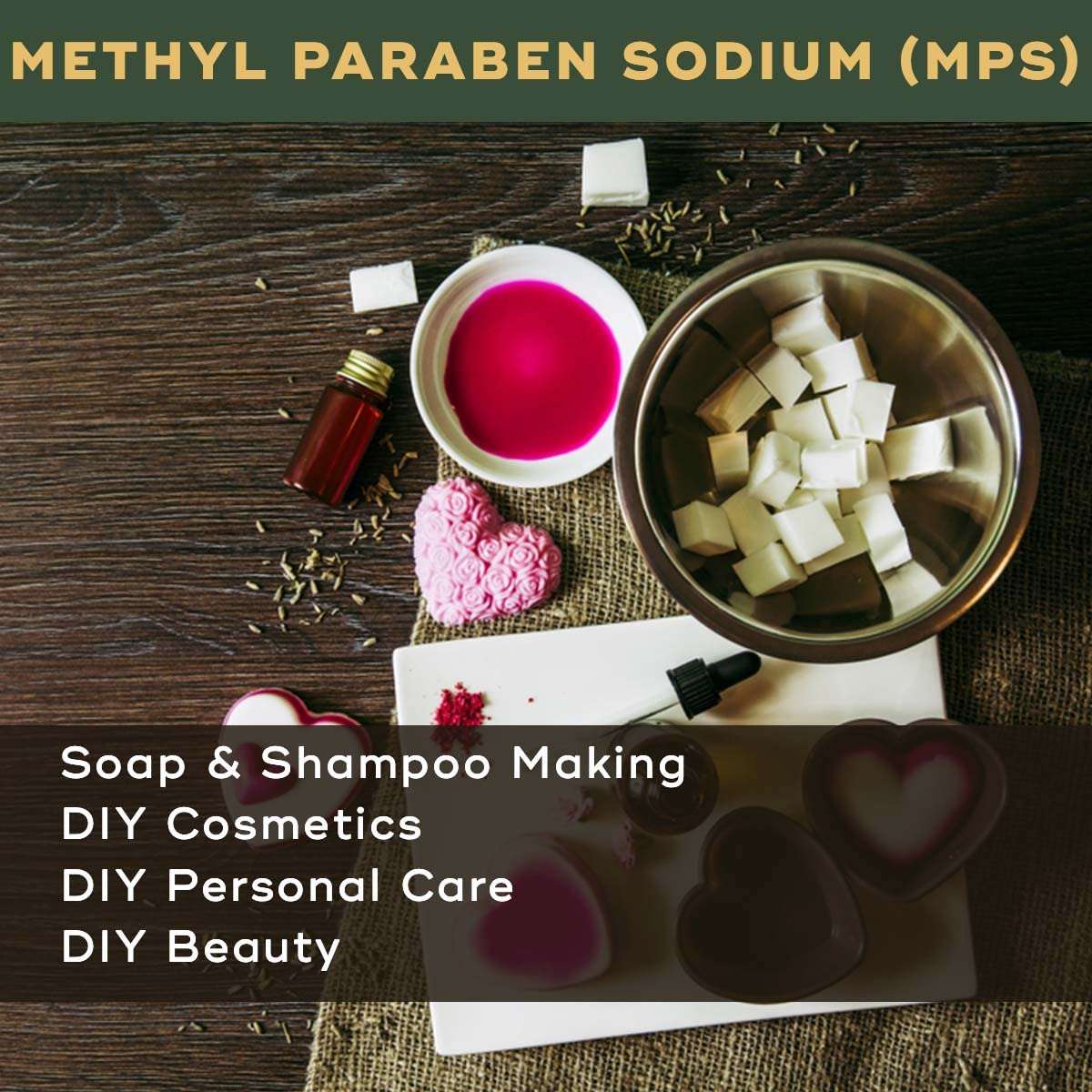 BRM Chemicals Methyl Paraben Sodium MPS - 5 KG For Soap Making, Shampoo, Cosmetics, Serum Making, Beauty Formulations, Moisturizer, Lotion Making & DIY Personal Care For Face, Hair, Skin & Body 4