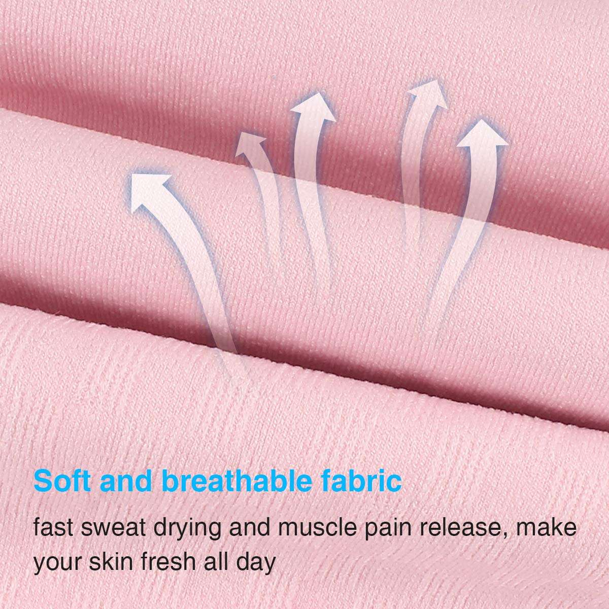 KMMIN Arm Sleeves, UV Protection Sleeves for Driving Cycling Golf Basketball Warmer Cooling Arm Sleeves UPF 50 Sunblock Protective Gloves for Men Women Adults Covering Tattoos, (White+Pink) 4